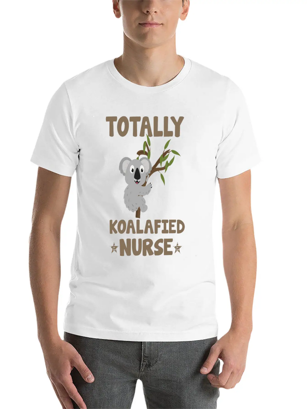 Totally Koalafied Nurse Koala Nurse Stylish Everyday T-Shirt – Unisex Basic Cotton Tee