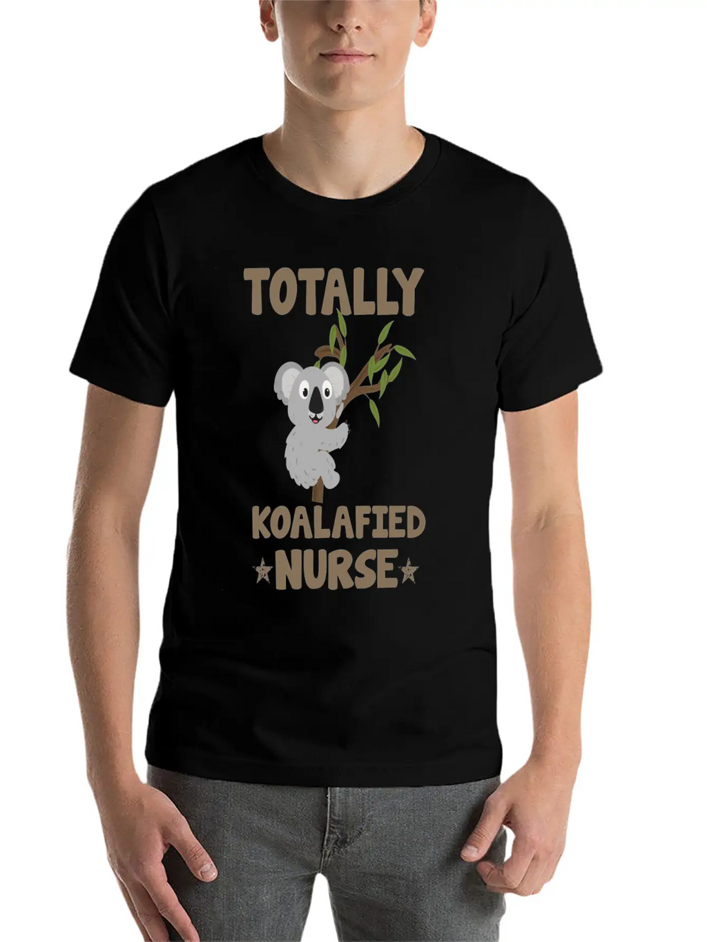 Totally Koalafied Nurse Koala Nurse Stylish Everyday T-Shirt – Unisex Basic Cotton Tee