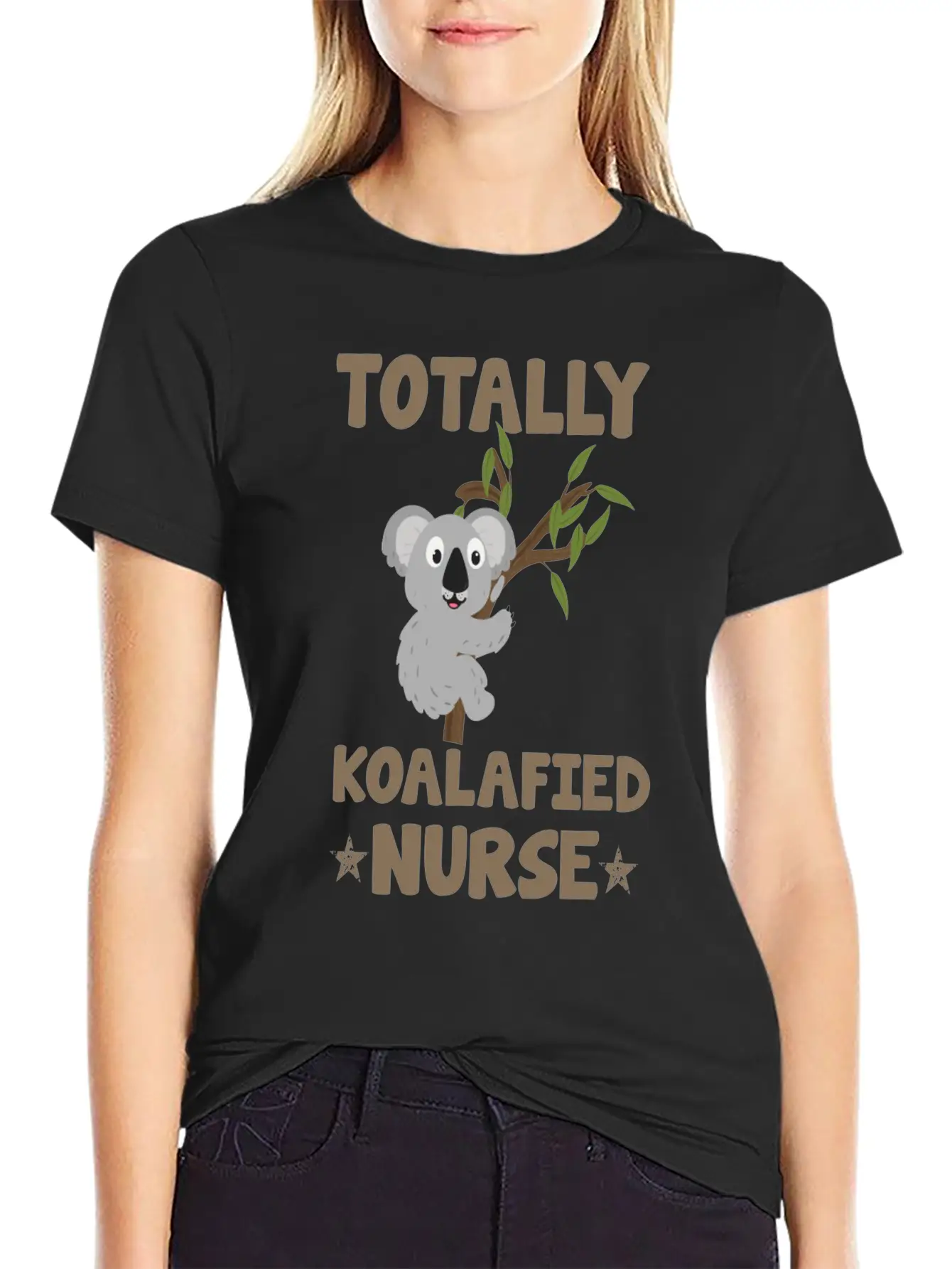 Totally Koalafied Nurse Koala Nurse Stylish Everyday T-Shirt – Unisex Basic Cotton Tee