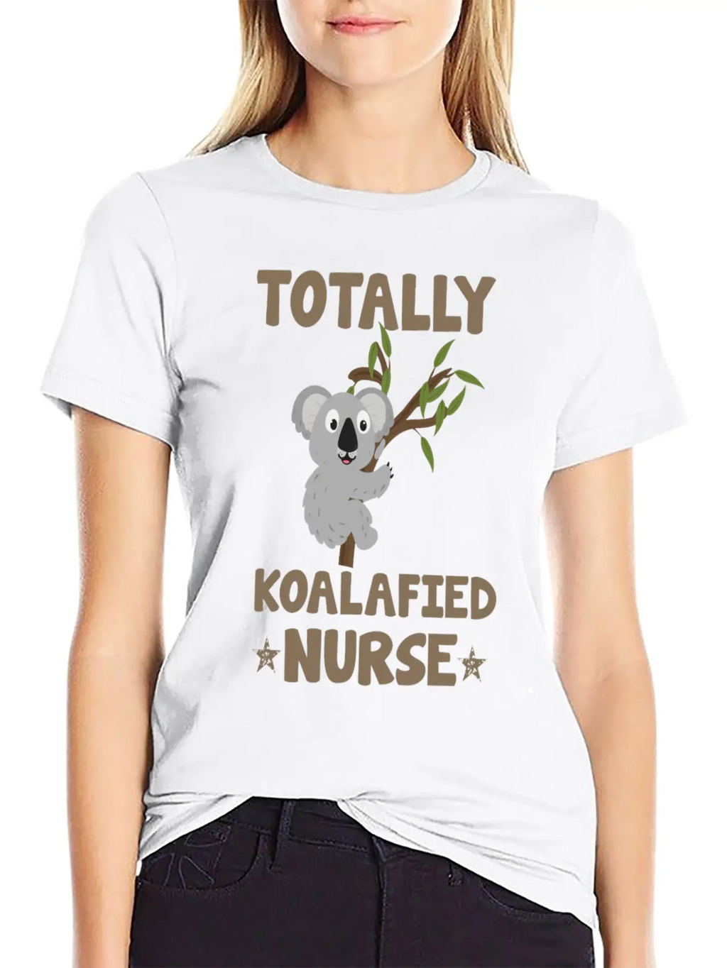 Totally Koalafied Nurse Koala Nurse Stylish Everyday T-Shirt – Unisex Basic Cotton Tee