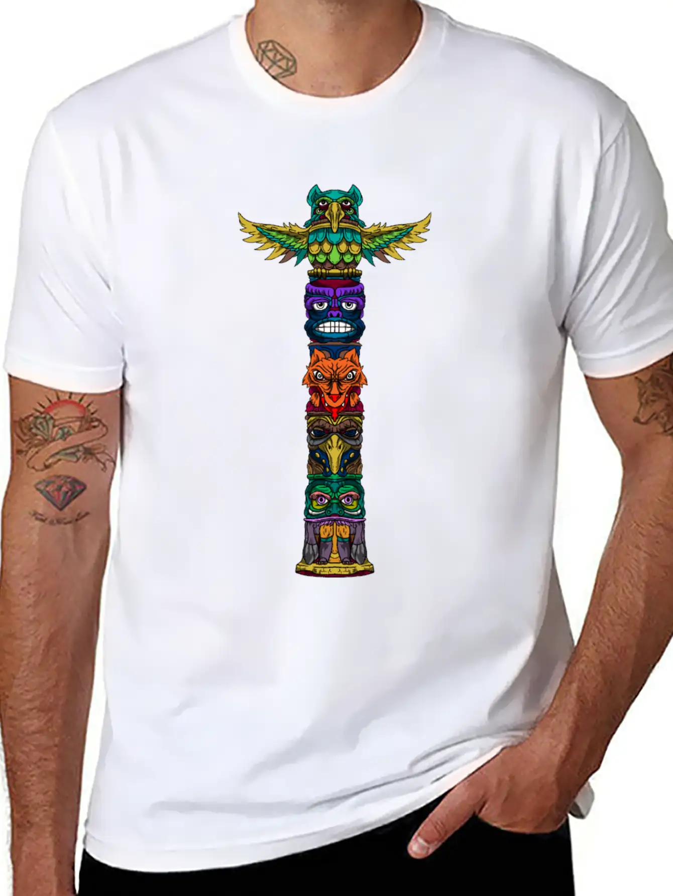 Totem Race Talisman Idol Token Charm Tribe Gift Classic Cotton Tee – Unisex Comfort For Any Season