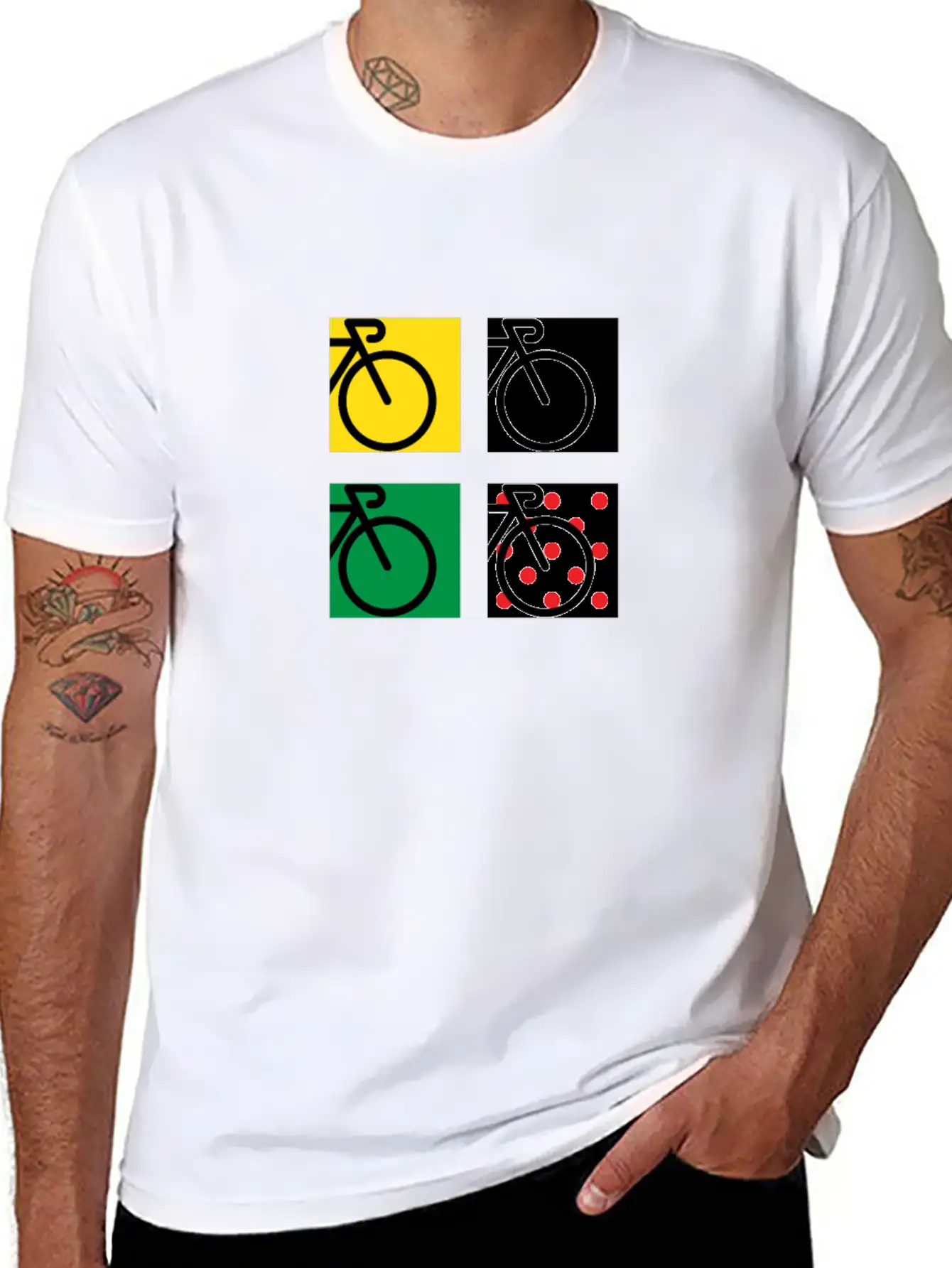 Tour Bike Race In France Relaxed Everyday Tee – Lightweight And Durable Cotton