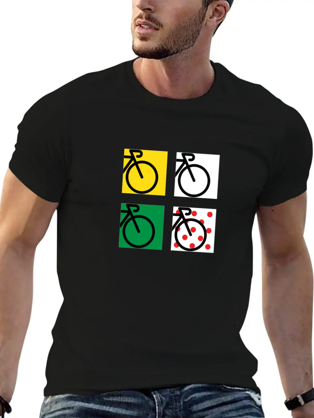Tour Bike Race In France Relaxed Everyday Tee – Lightweight And Durable Cotton
