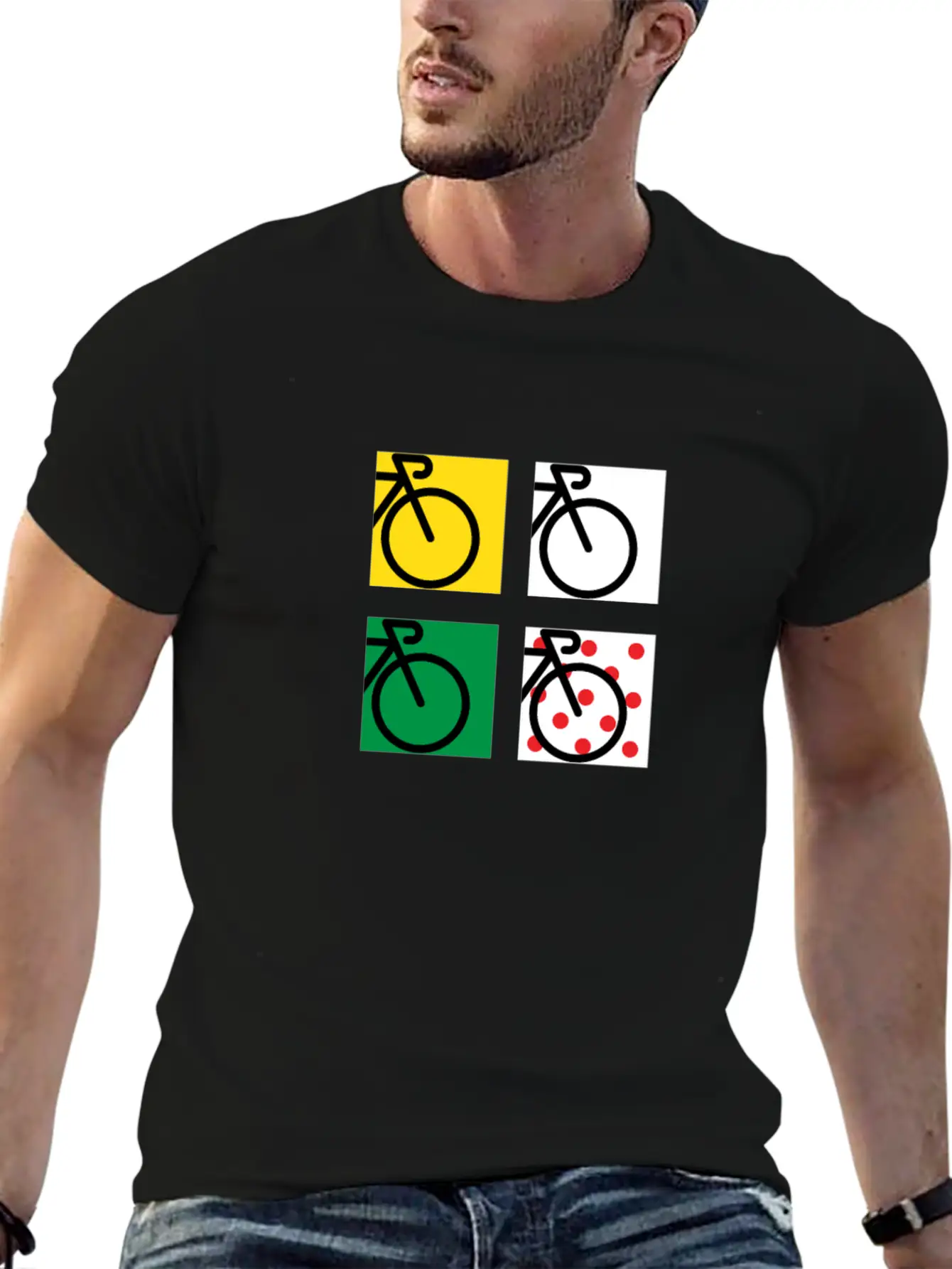 Tour Bike Race In France Relaxed Everyday Tee – Lightweight And Durable Cotton