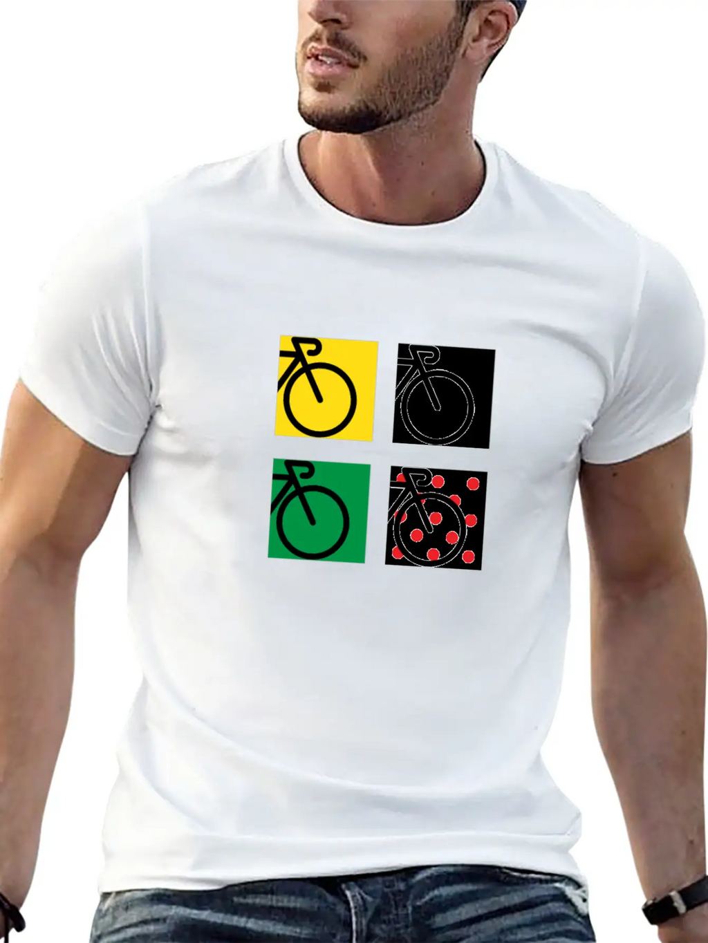 Tour Bike Race In France Relaxed Everyday Tee – Lightweight And Durable Cotton