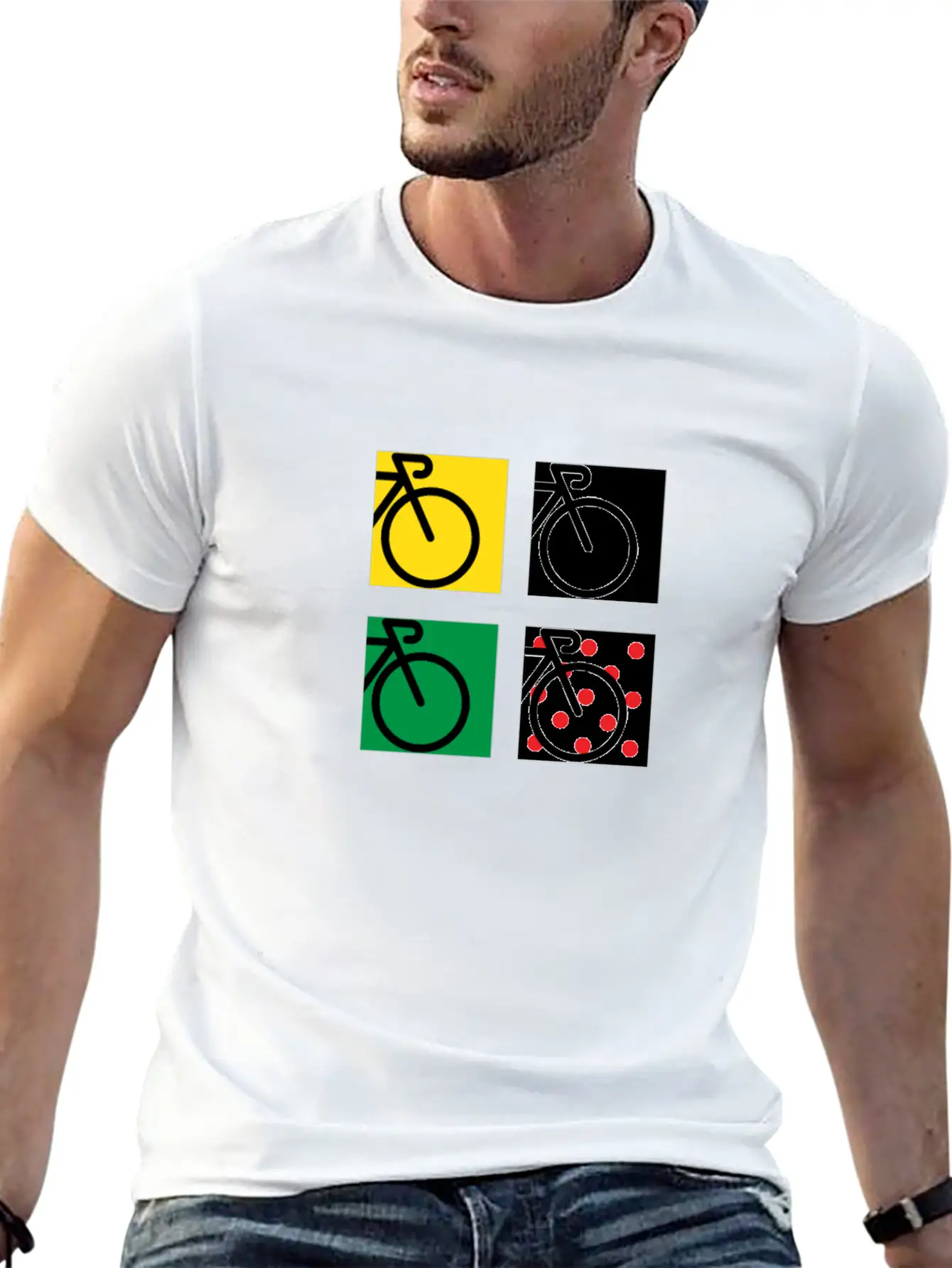 Tour Bike Race In France Relaxed Everyday Tee – Lightweight And Durable Cotton