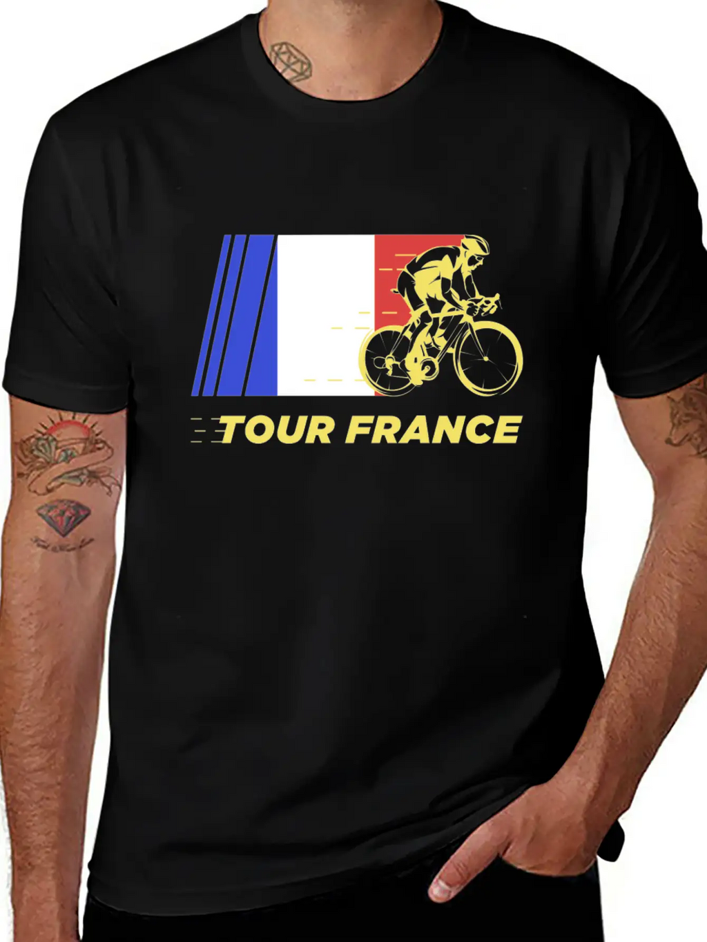 Tour De France, Tour De France Yellow, Tour Paris Modern Fit Casual T-Shirt – Clean And Versatile Design