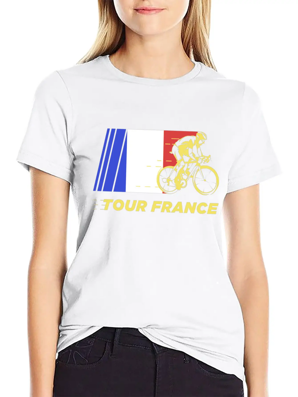 Tour De France, Tour De France Yellow, Tour Paris Modern Fit Casual T-Shirt – Clean And Versatile Design