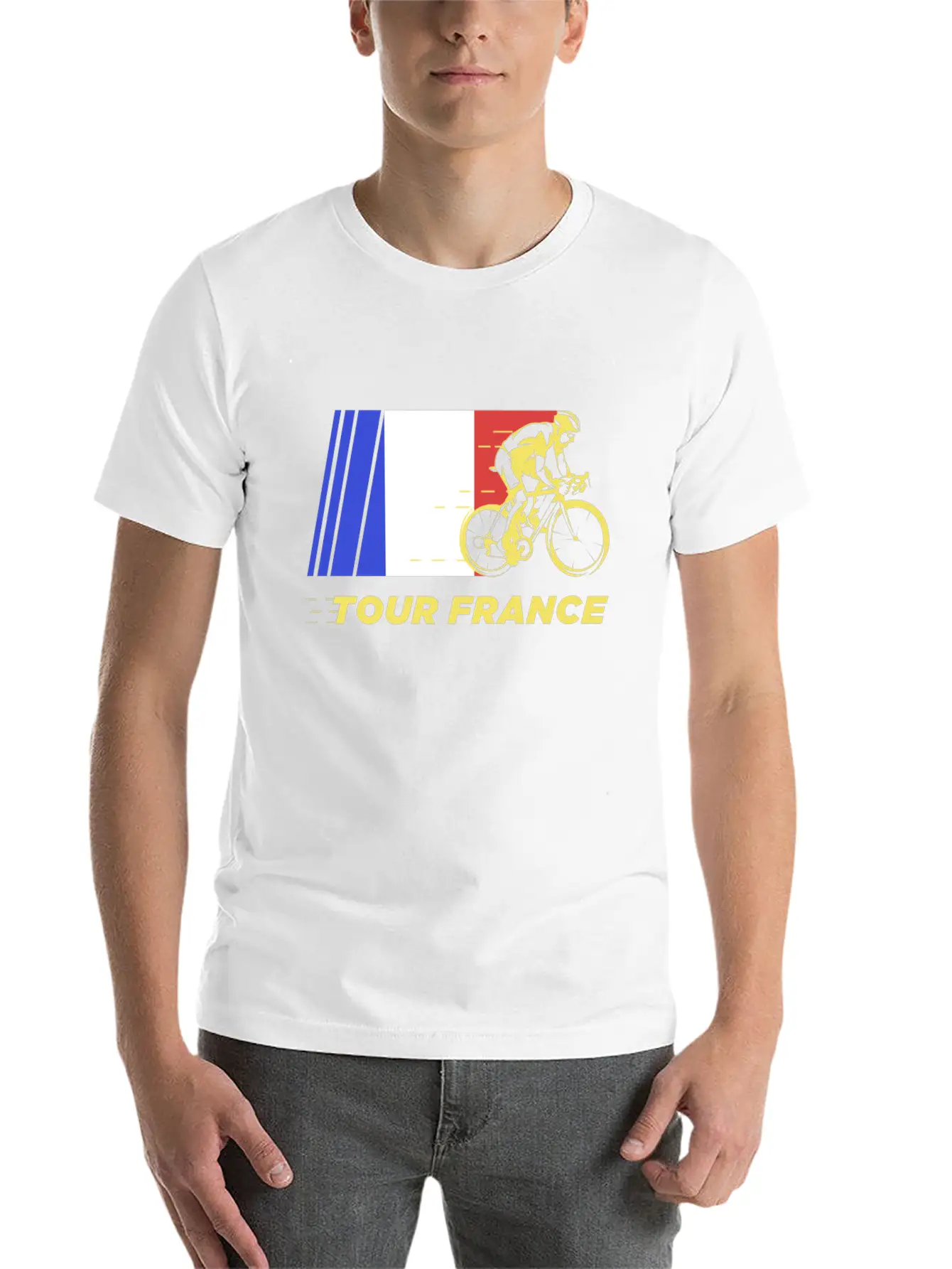 Tour De France, Tour De France Yellow, Tour Paris Modern Fit Casual T-Shirt – Clean And Versatile Design