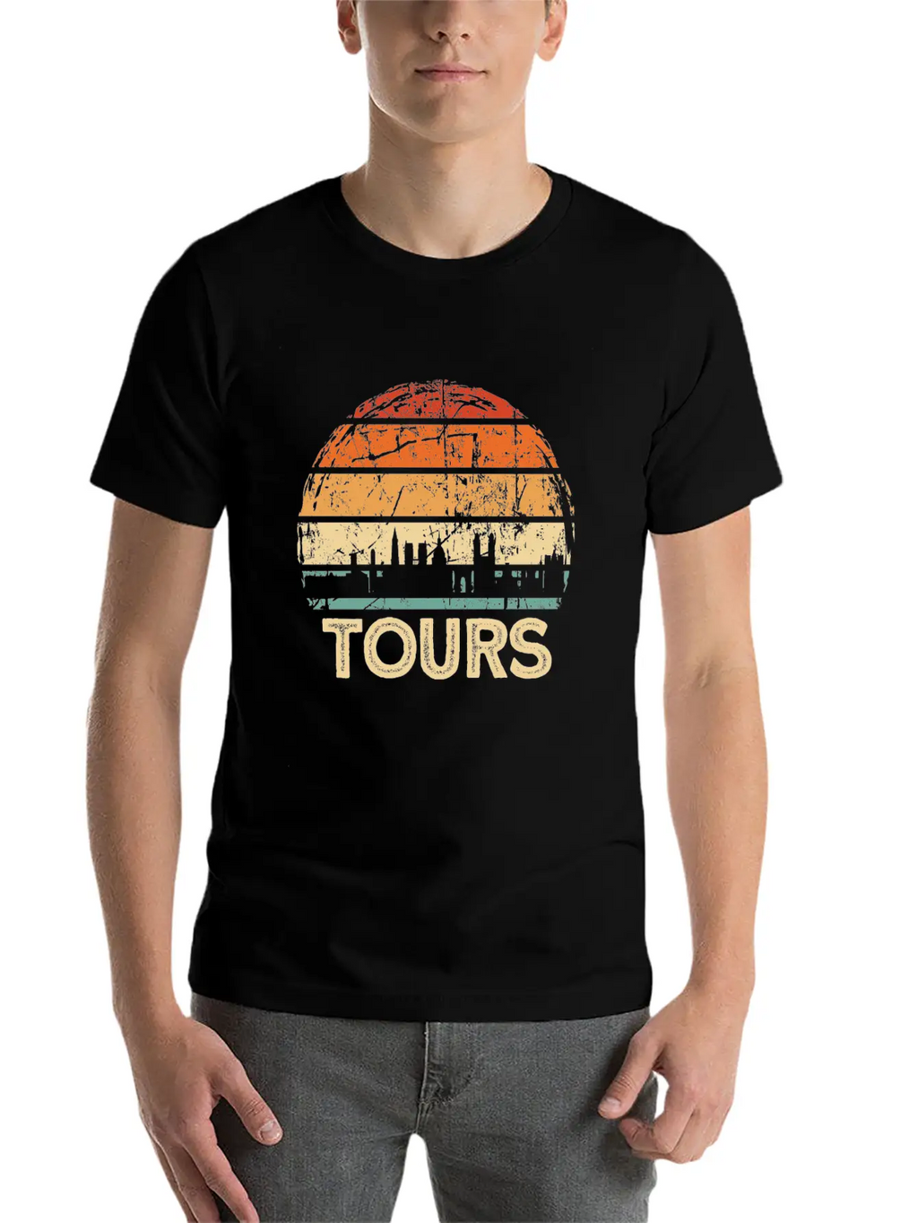 Tours Breathable Soft Cotton T-Shirt – Timeless Casual Look