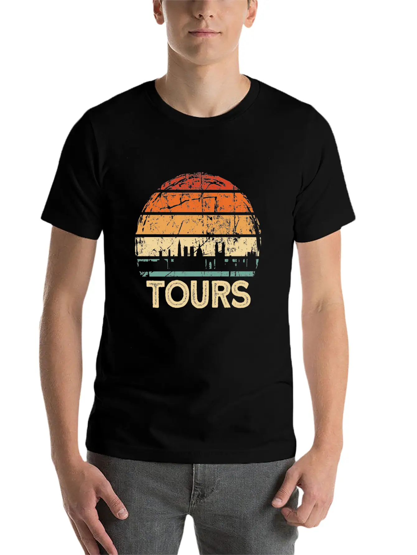 Tours Breathable Soft Cotton T-Shirt – Timeless Casual Look
