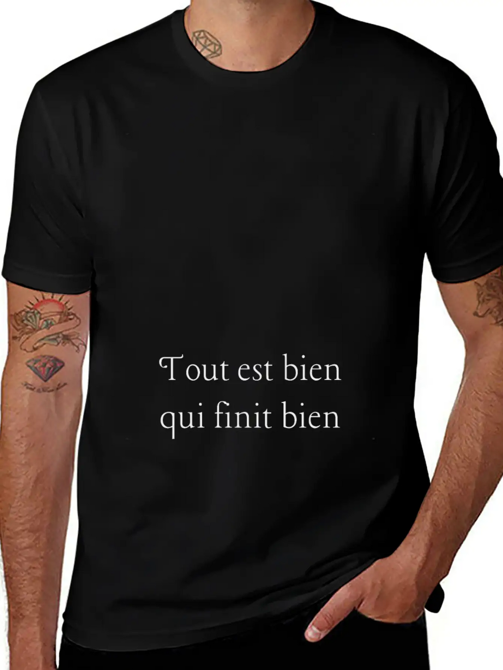 Tout Est Bien Qui Finit Bien Unisex Casual T-Shirt – Clean Design For Daily Comfort