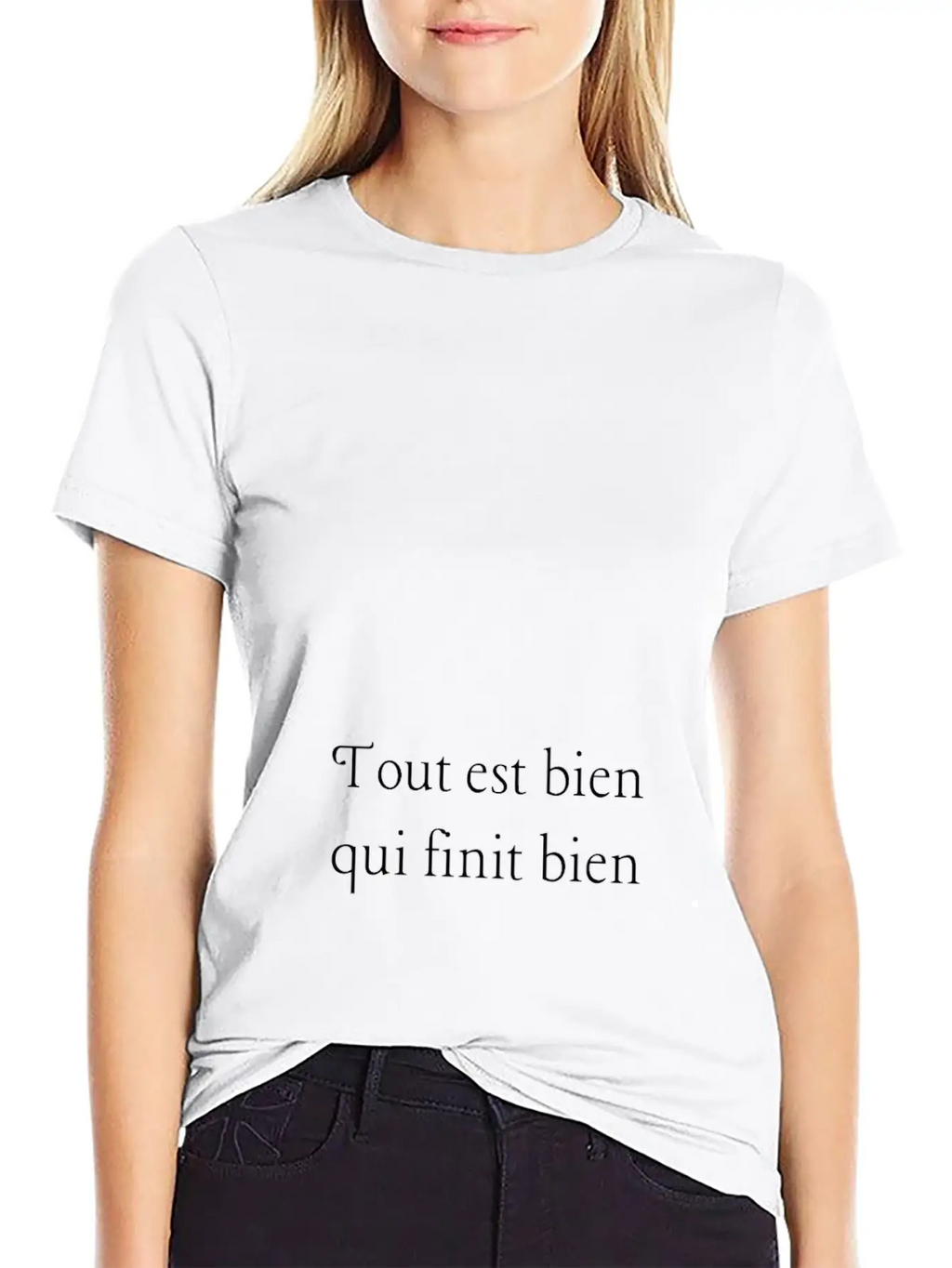 Tout Est Bien Qui Finit Bien Unisex Casual T-Shirt – Clean Design For Daily Comfort