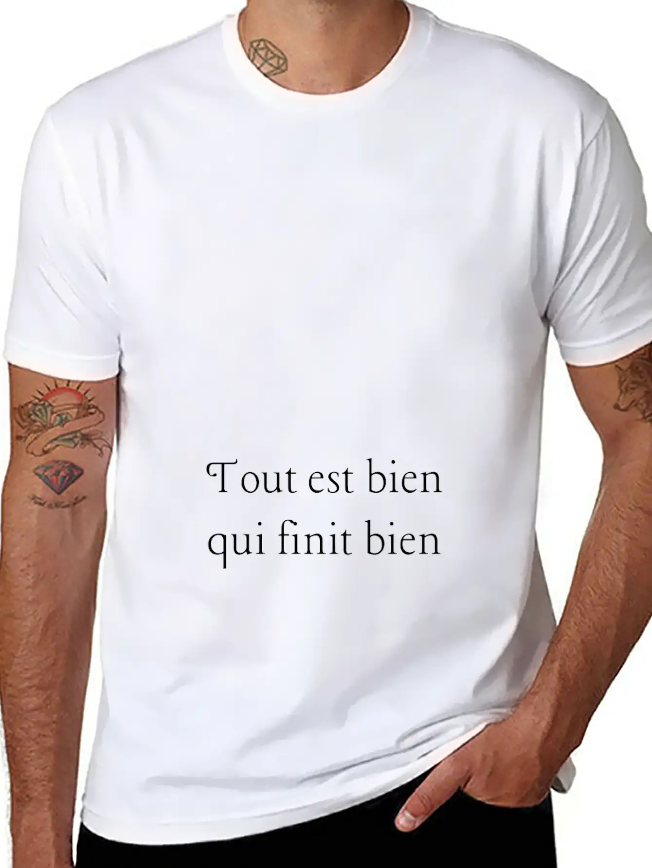 Tout Est Bien Qui Finit Bien Unisex Casual T-Shirt – Clean Design For Daily Comfort