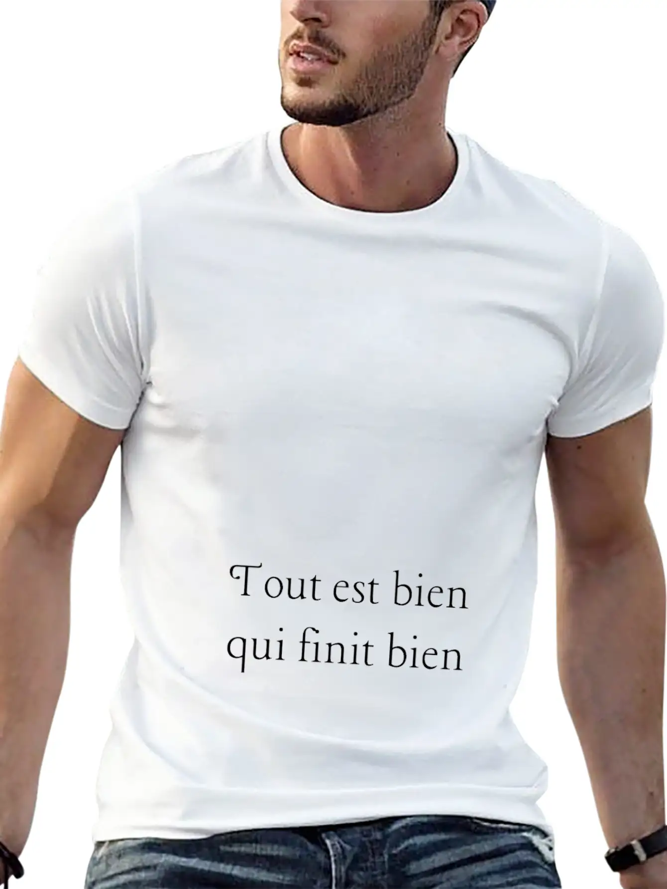 Tout Est Bien Qui Finit Bien Unisex Casual T-Shirt – Clean Design For Daily Comfort