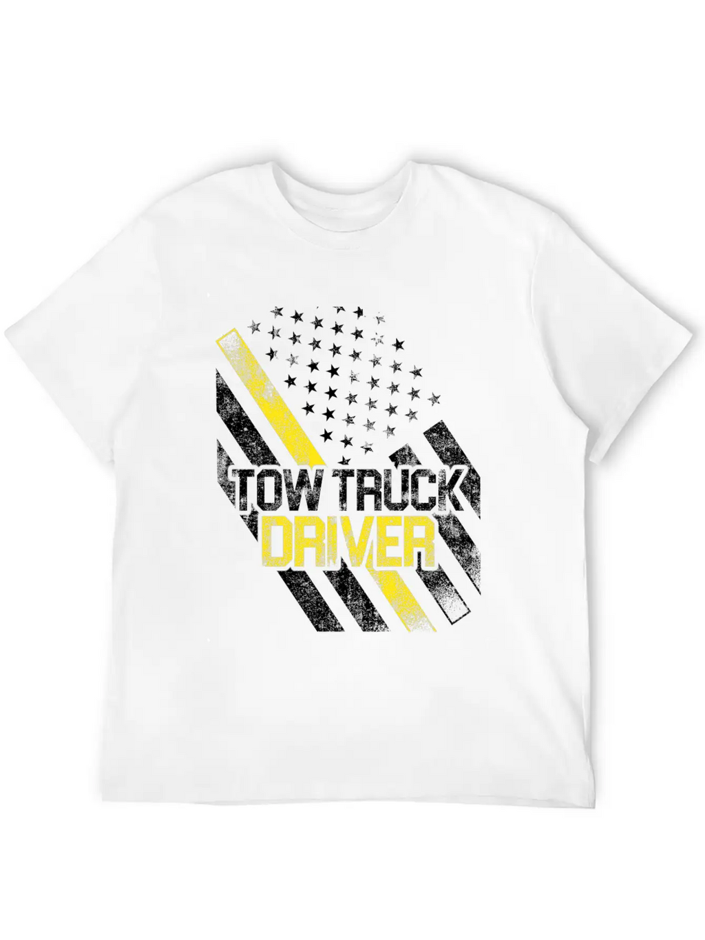 Tow Truck Driver US Flag Trucker Gift Print Breathable Graphic T-Shirt – Perfect For Casual Days