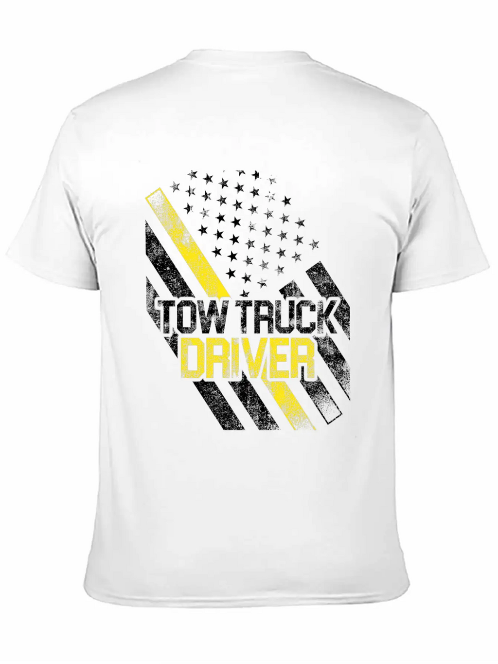 Tow Truck Driver US Flag Trucker Gift Print Breathable Graphic T-Shirt – Perfect For Casual Days