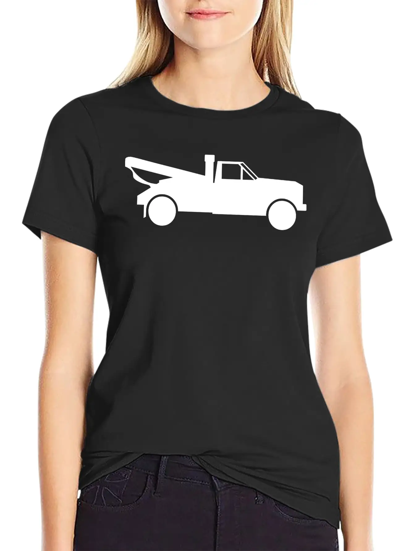 Tow Truck With A Crane Classic Cotton Tee – Unisex Comfort For Any Season