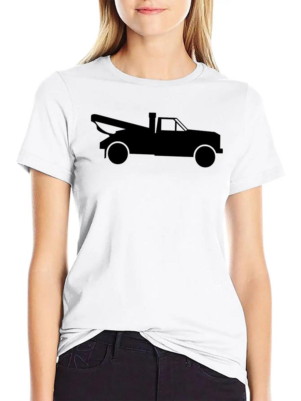 Tow Truck With A Crane Classic Cotton Tee – Unisex Comfort For Any Season