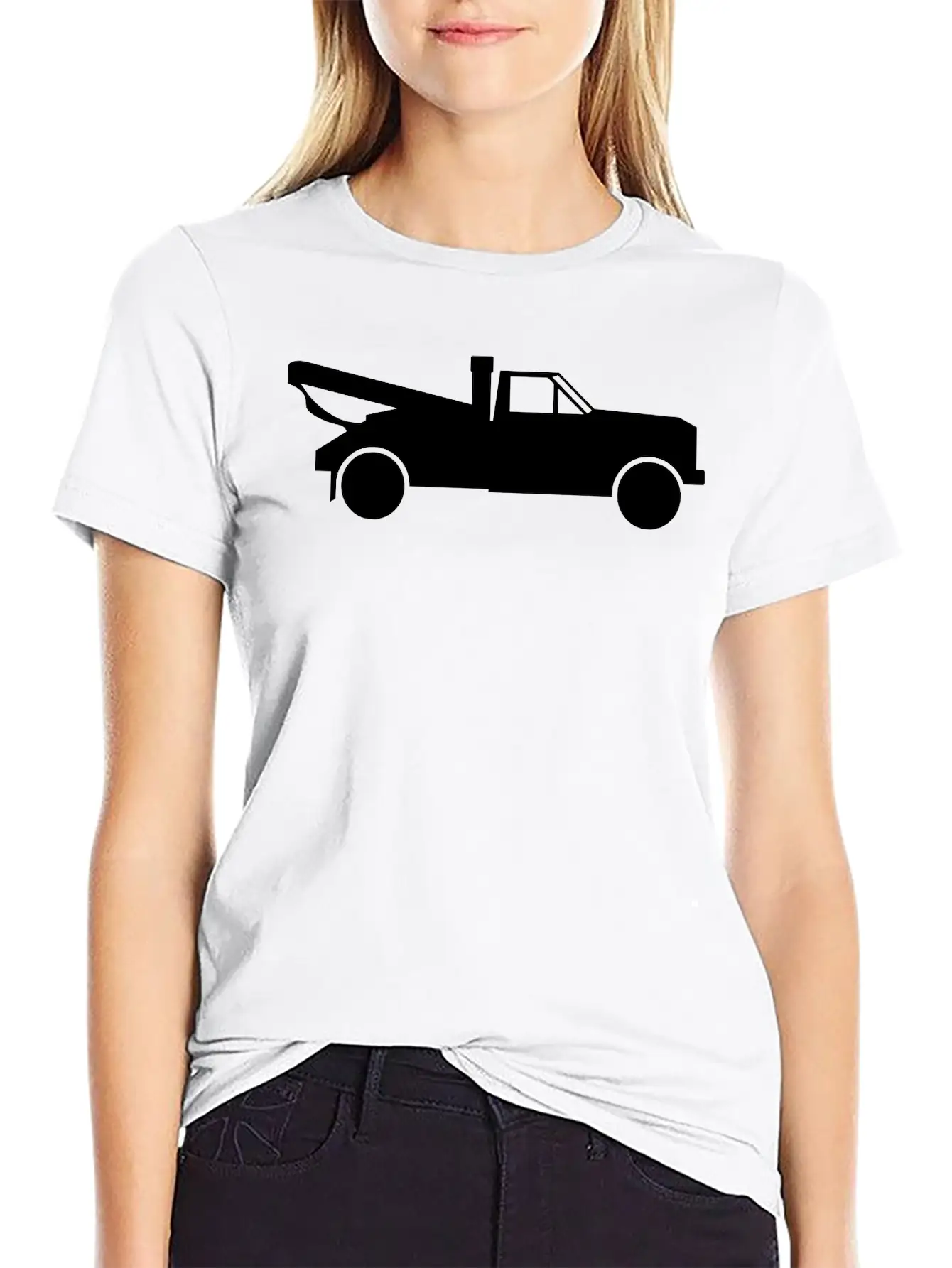 Tow Truck With A Crane Classic Cotton Tee – Unisex Comfort For Any Season