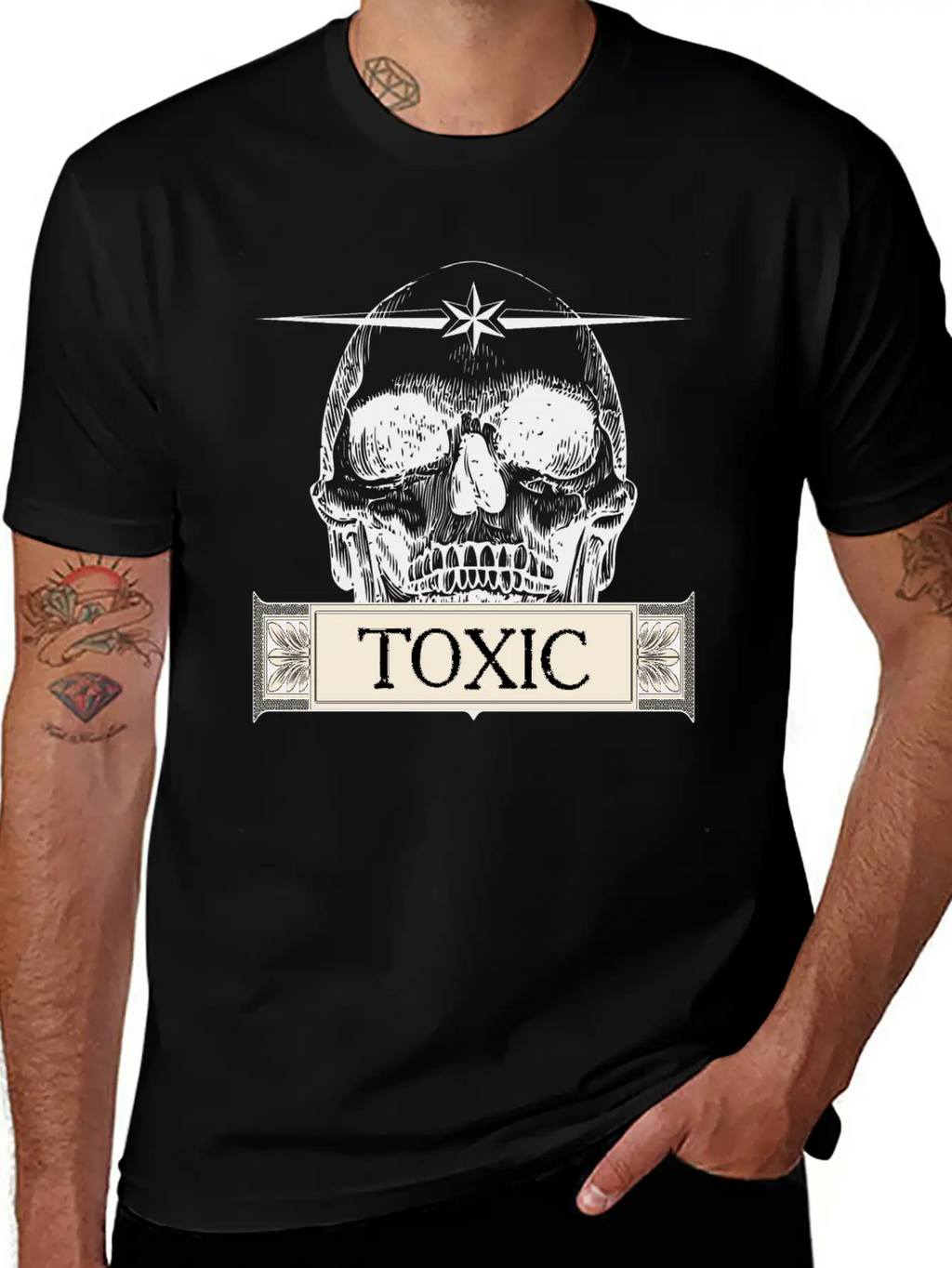 Toxic Skull Relaxed Everyday Tee – Lightweight And Durable Cotton