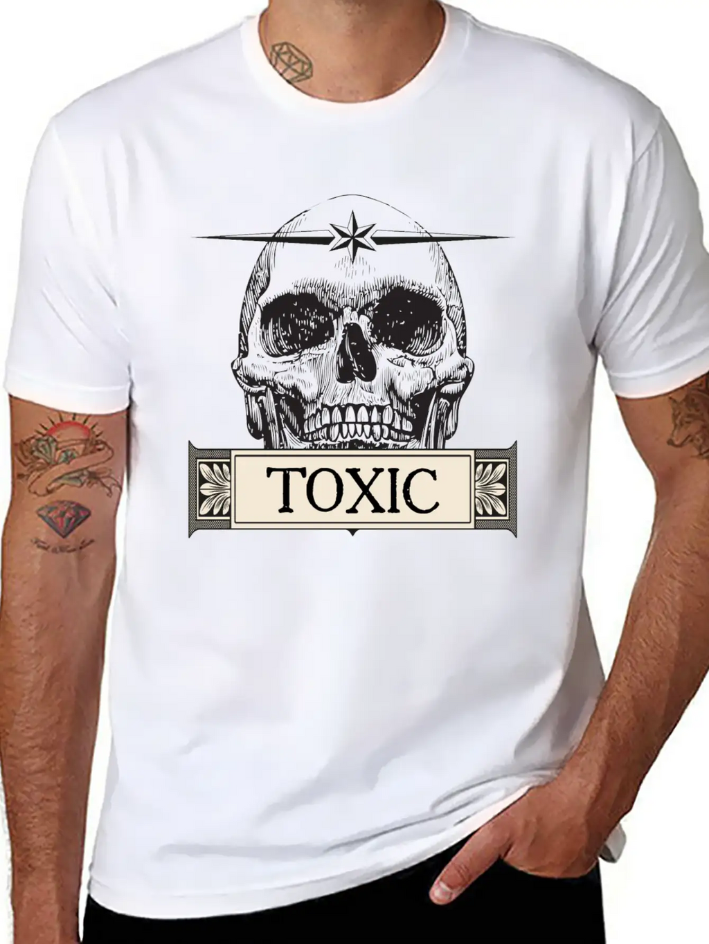 Toxic Skull Relaxed Everyday Tee – Lightweight And Durable Cotton