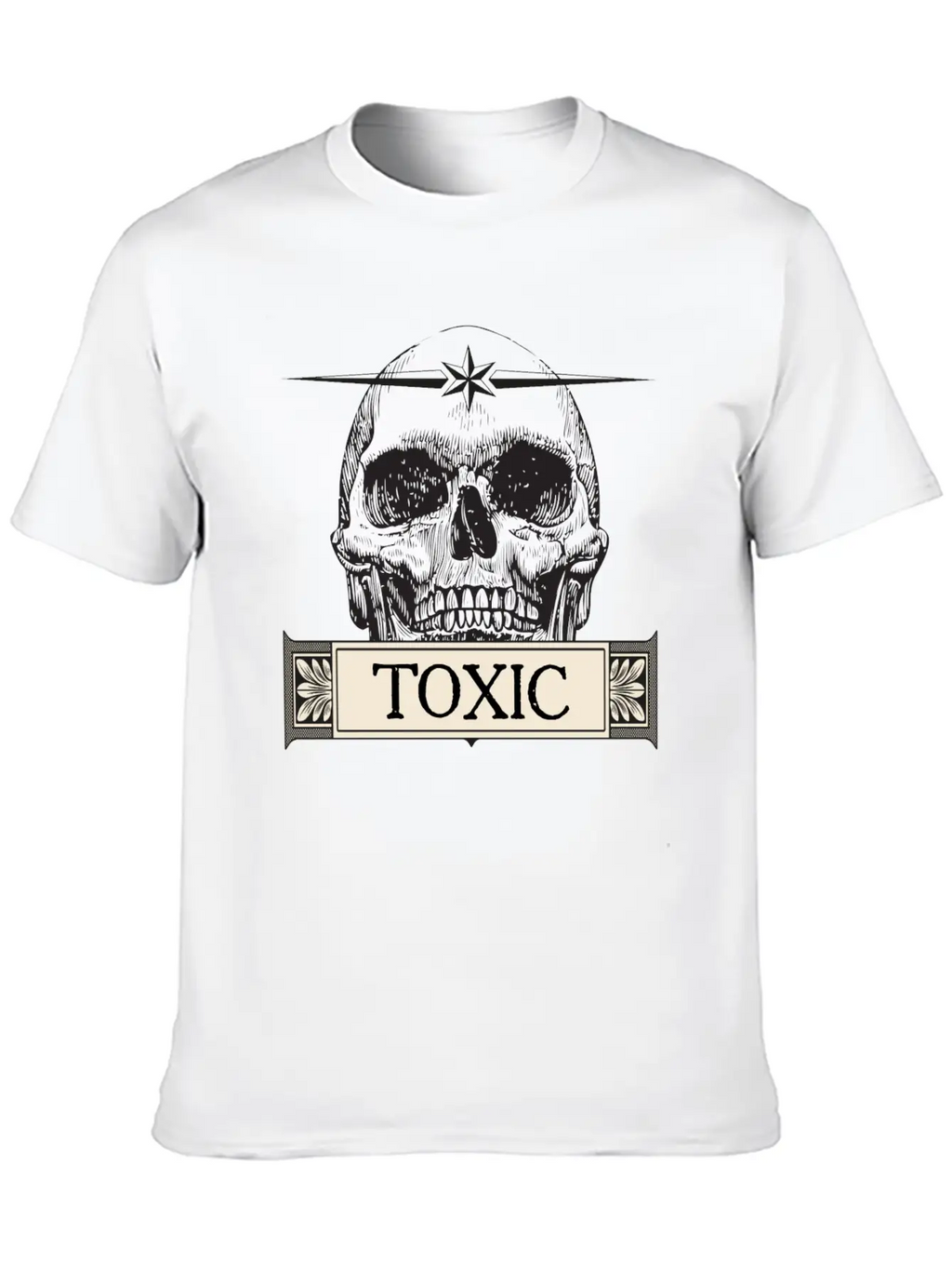 Toxic Skull Relaxed Everyday Tee – Lightweight And Durable Cotton