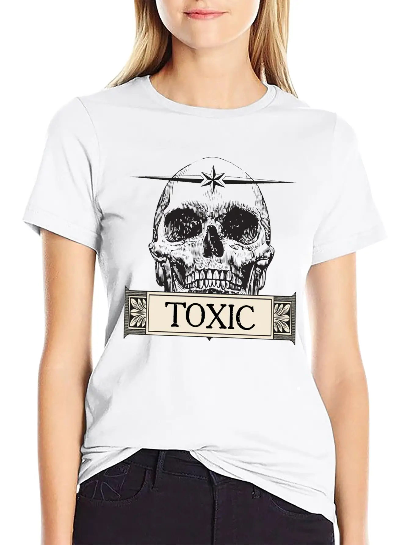 Toxic Skull Relaxed Everyday Tee – Lightweight And Durable Cotton