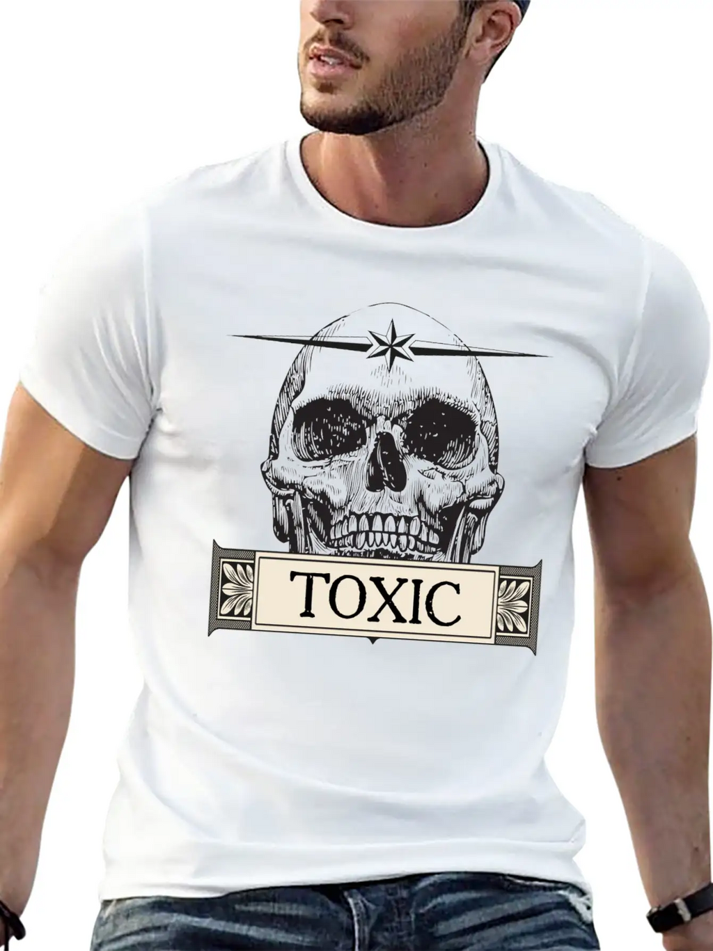 Toxic Skull Relaxed Everyday Tee – Lightweight And Durable Cotton