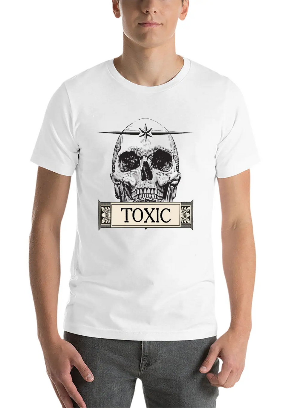 Toxic Skull Relaxed Everyday Tee – Lightweight And Durable Cotton