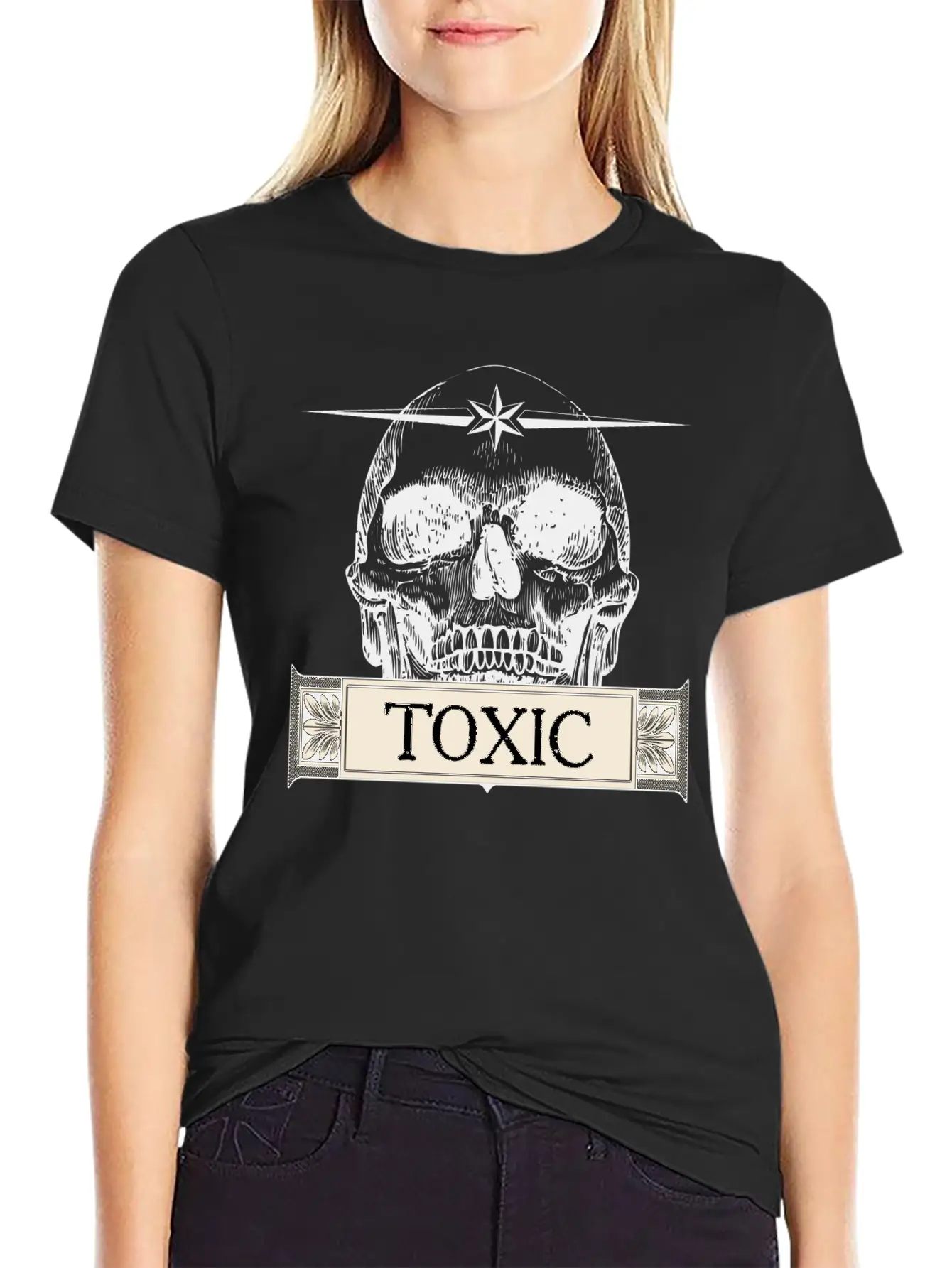Toxic Skull Relaxed Everyday Tee – Lightweight And Durable Cotton