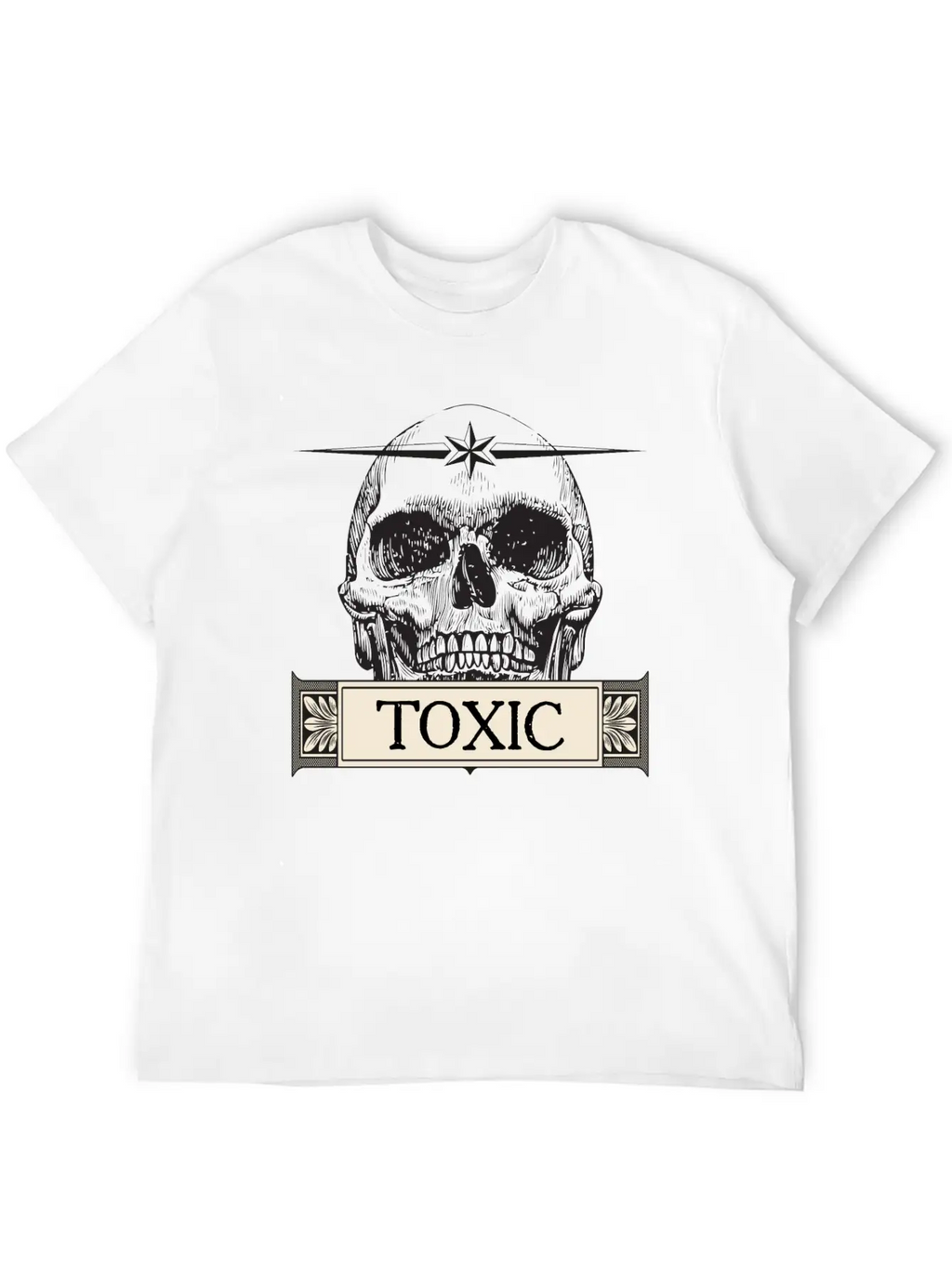 Toxic Skull Relaxed Everyday Tee – Lightweight And Durable Cotton