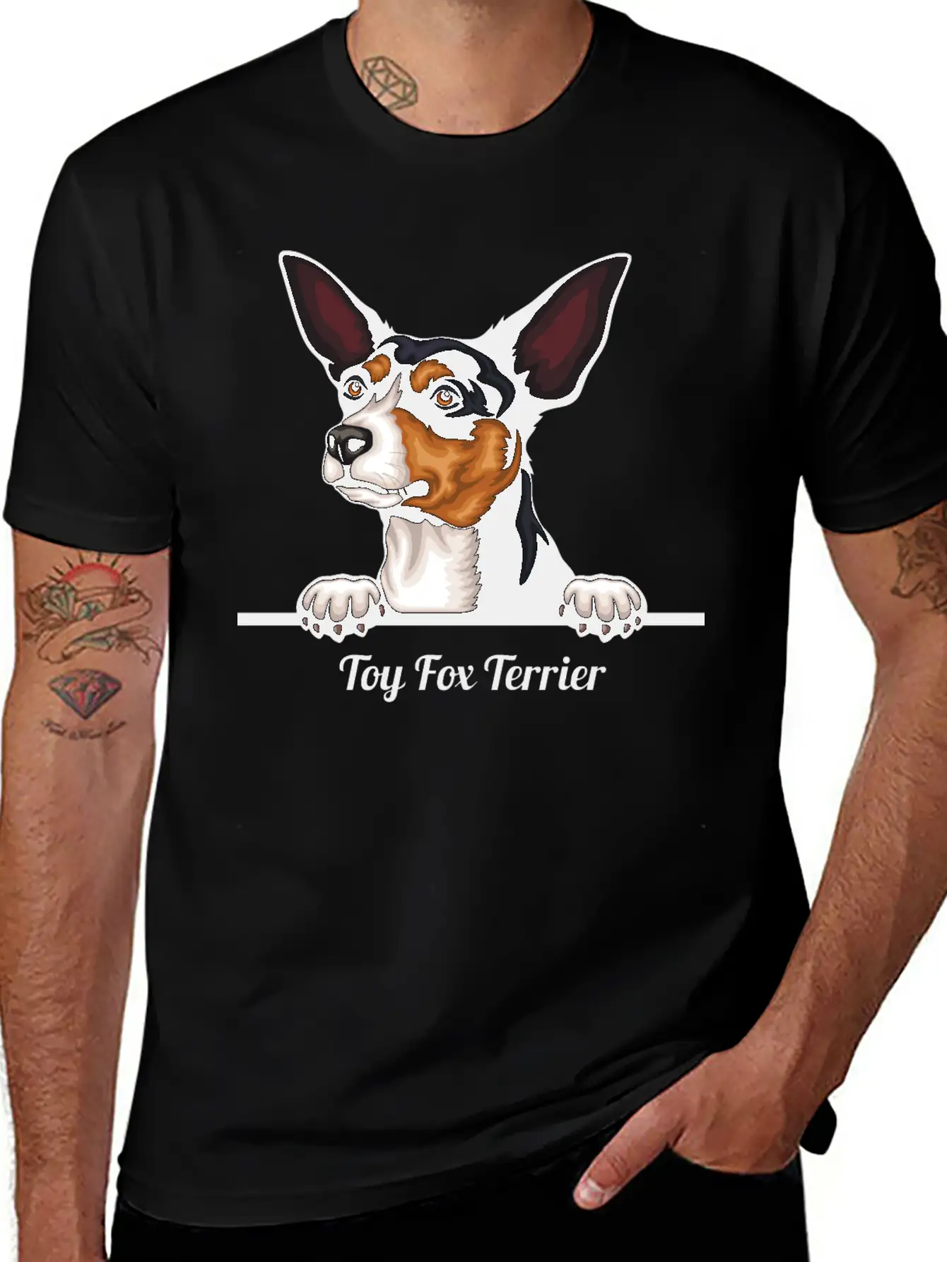 Toy Fox Terier Relaxed Everyday Tee – Lightweight And Durable Cotton