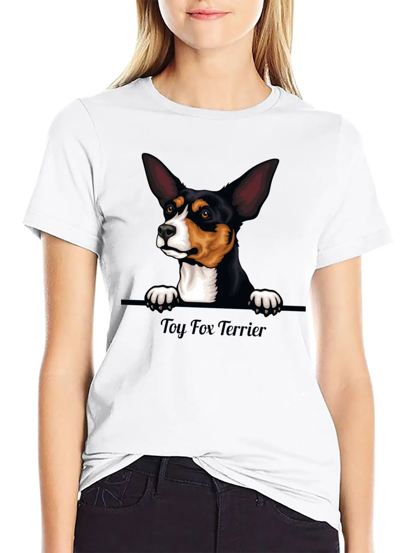 Toy Fox Terier Relaxed Everyday Tee – Lightweight And Durable Cotton
