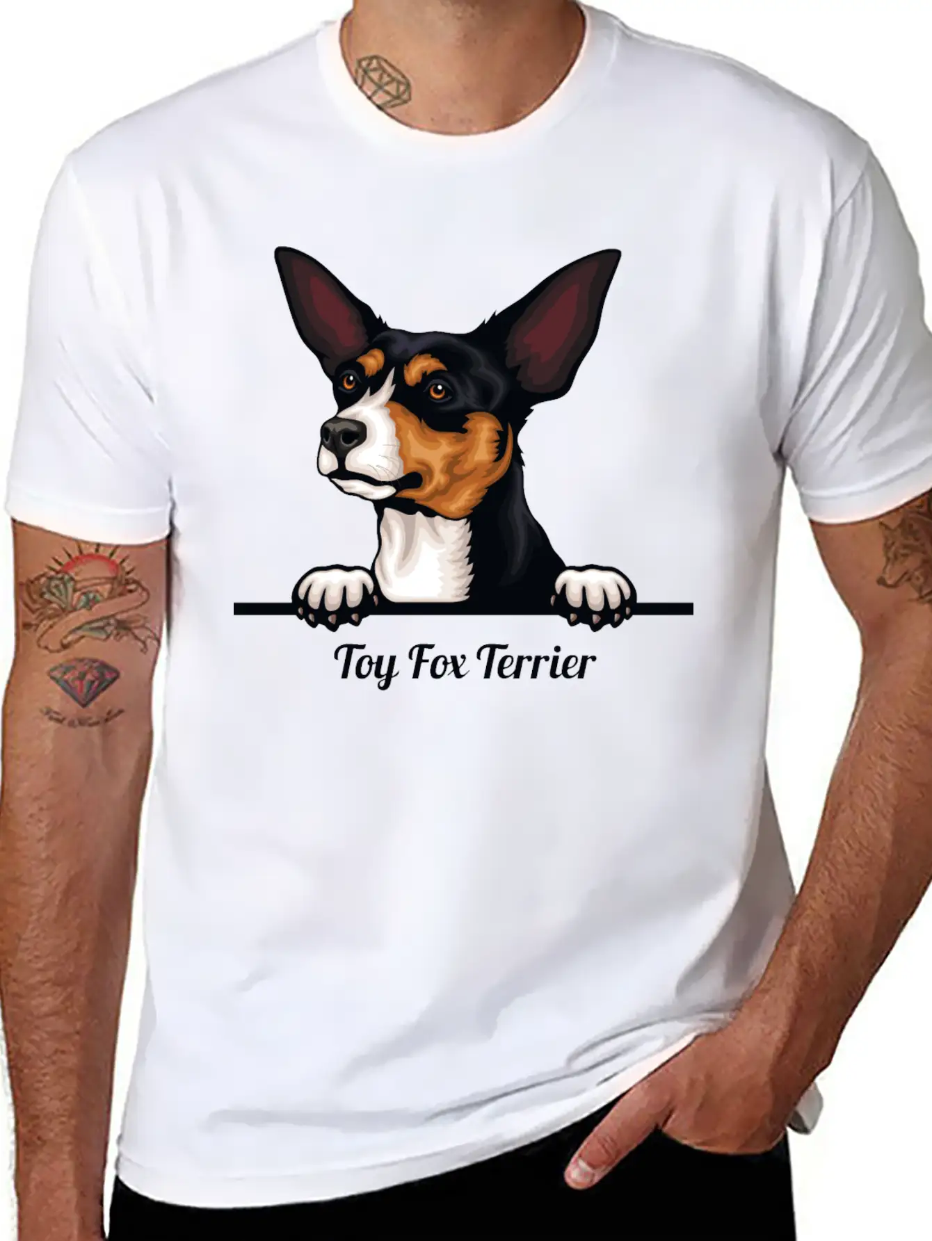 Toy Fox Terier Relaxed Everyday Tee – Lightweight And Durable Cotton