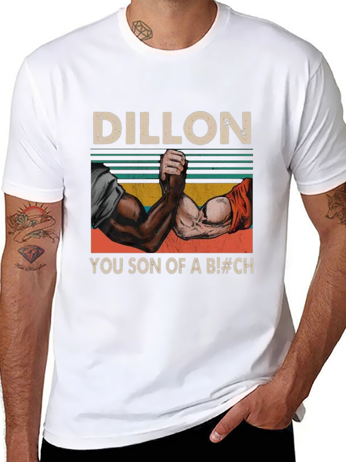 Dillon You Son of a B!#CH Arm Wrestling T-Shirt