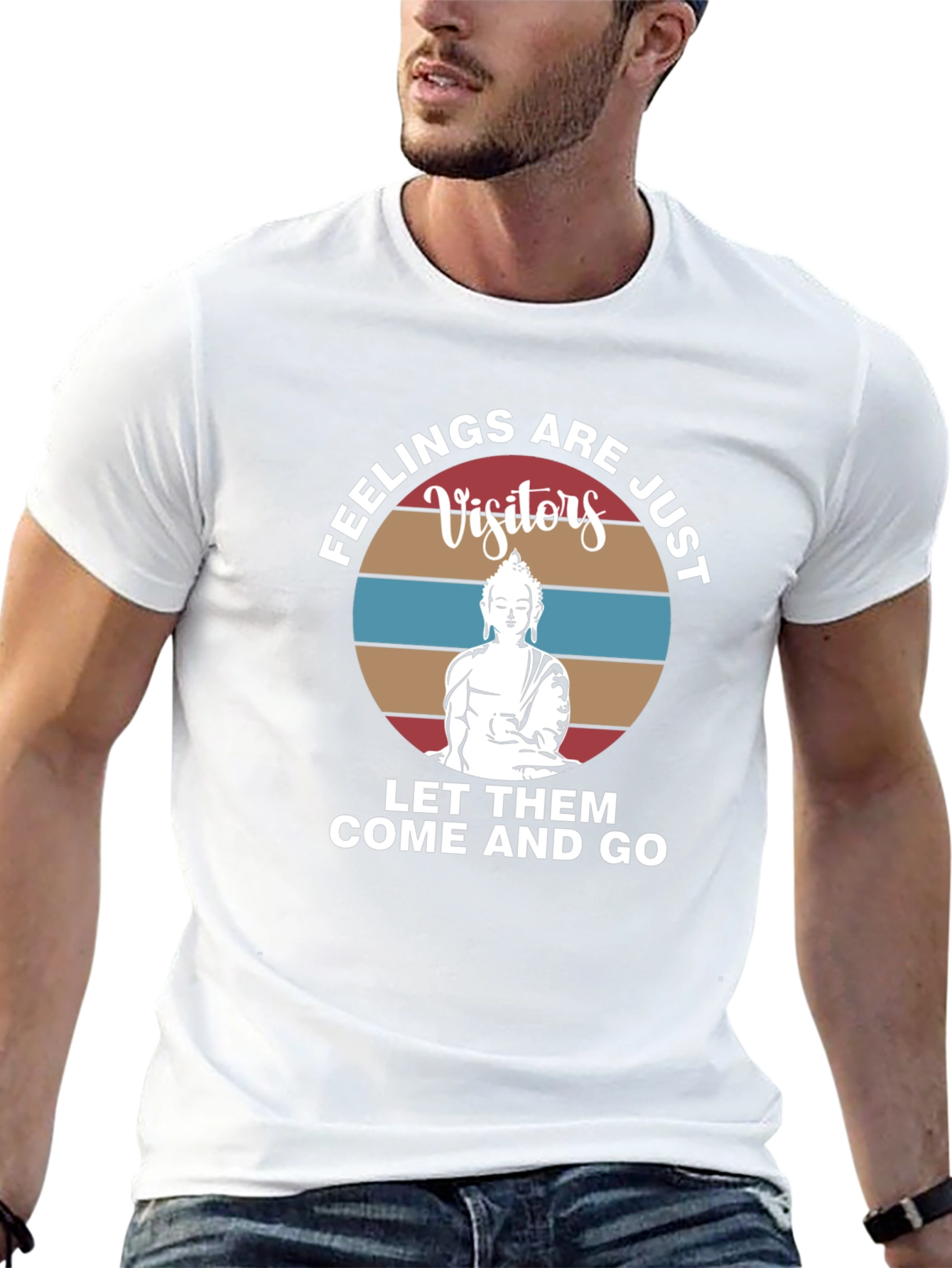 Feelings are Visitors Graphic Tee - Comfort & Style