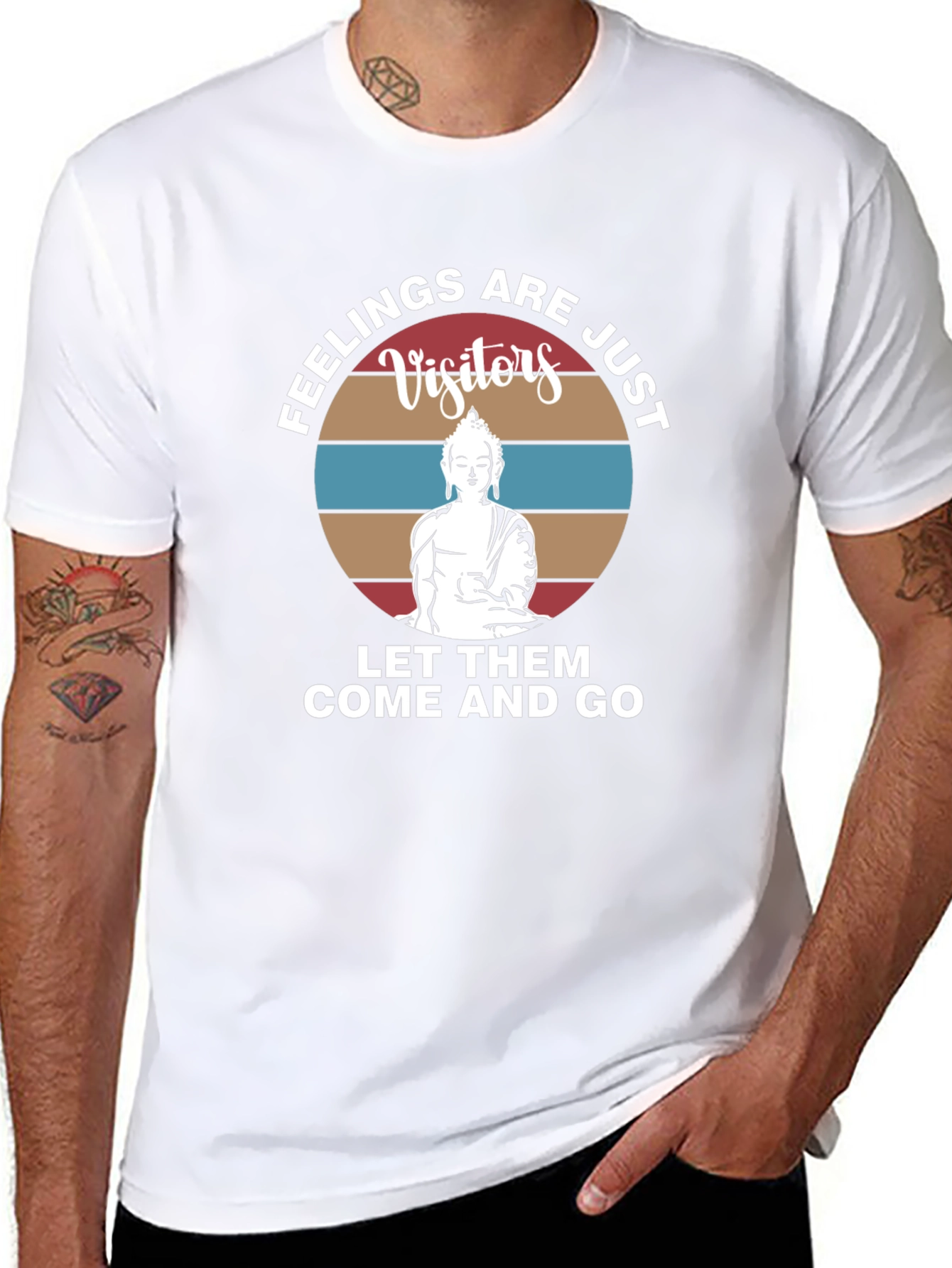 Feelings are Visitors Graphic Tee - Comfort & Style