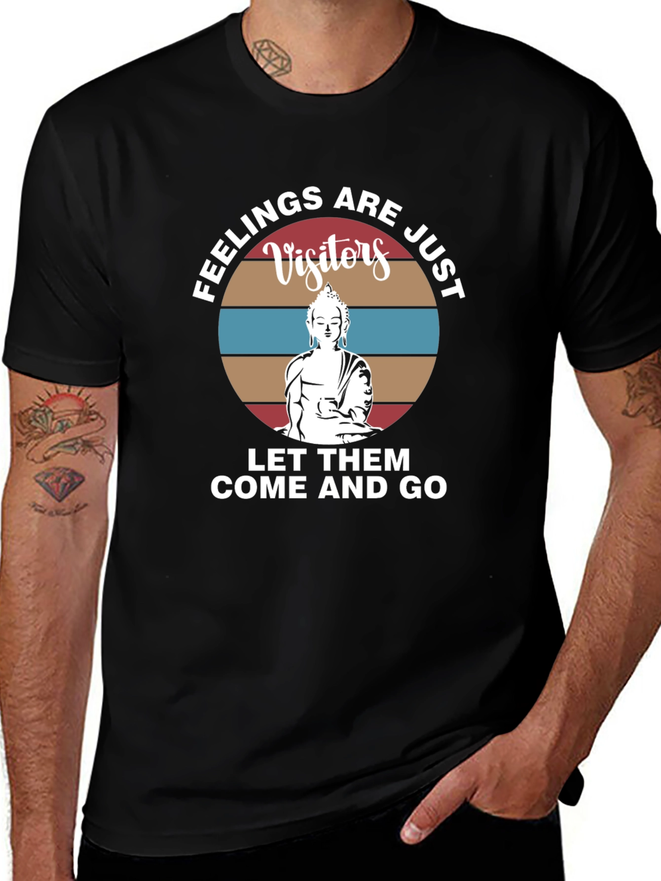 Feelings are Visitors Graphic Tee - Comfort & Style