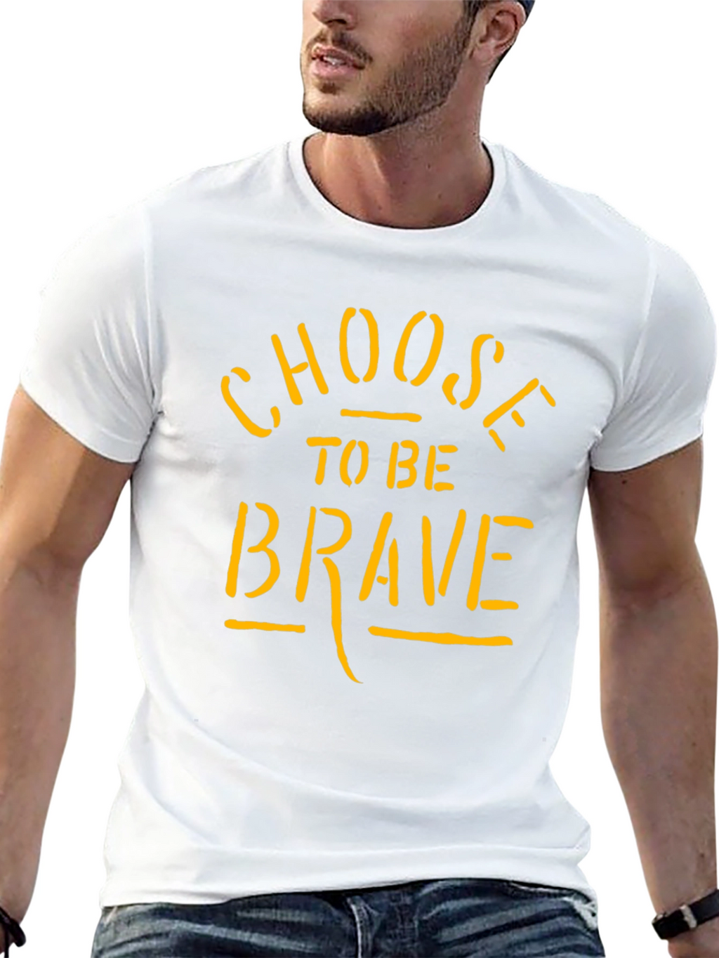 Choose to be Brave Graphic Tee - Black