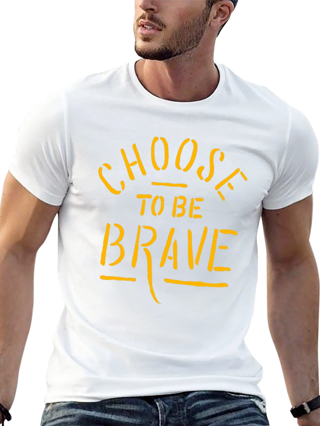 Choose to be Brave Graphic Tee - Black