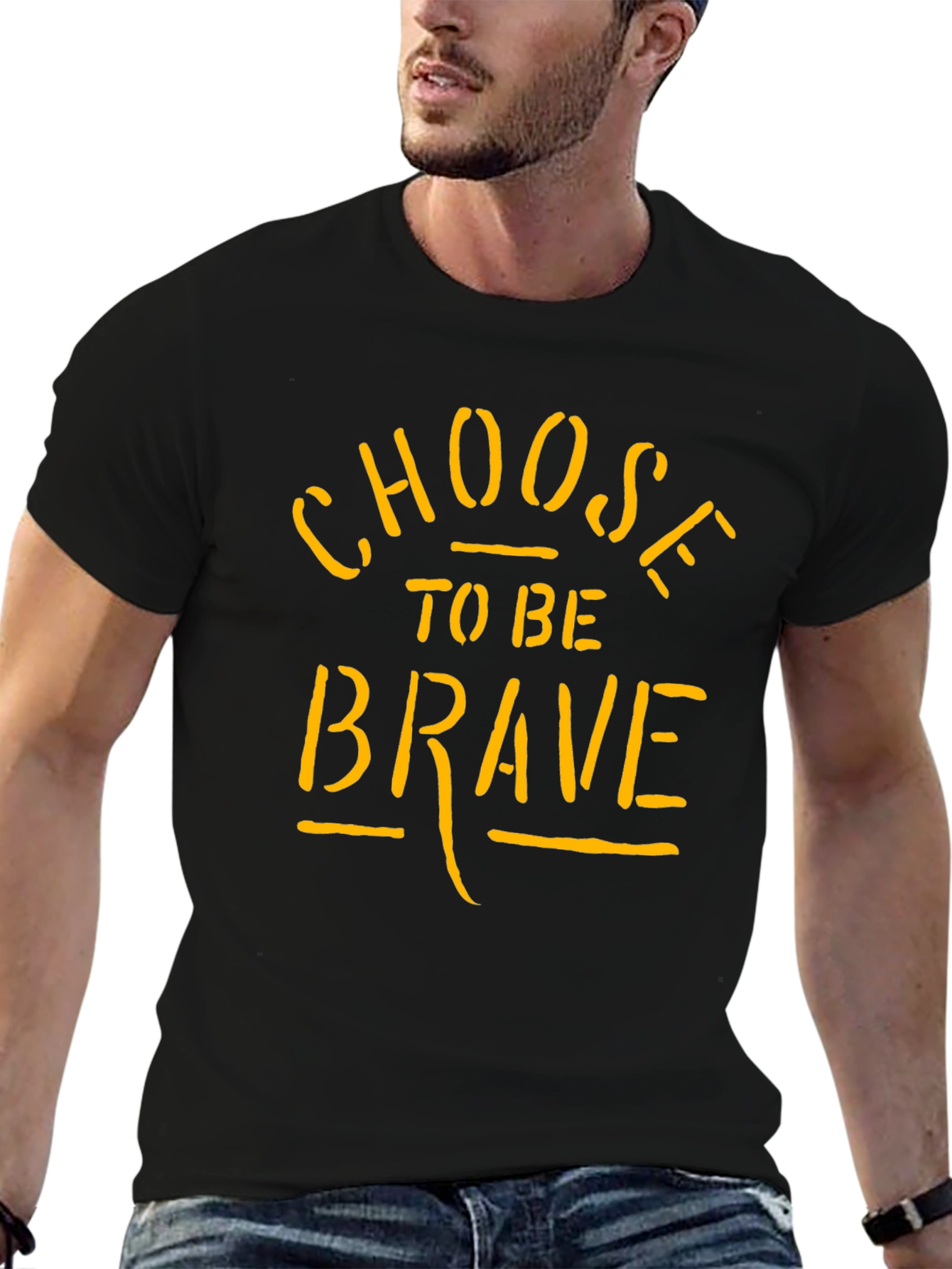 Choose to be Brave Graphic Tee - Black