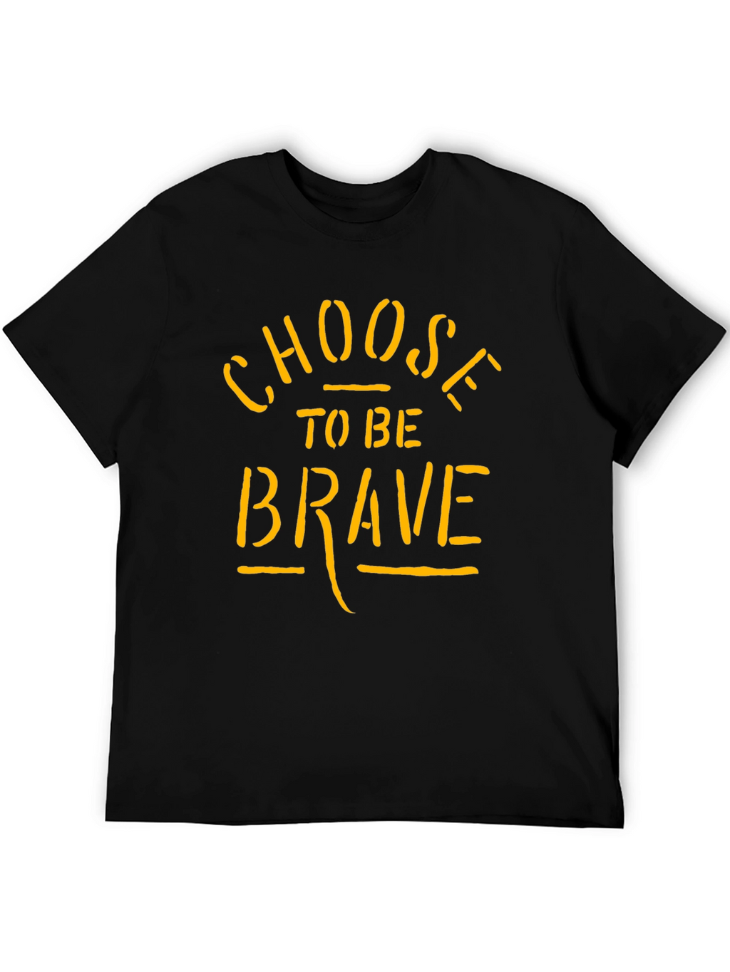 Choose to be Brave Graphic Tee - Black