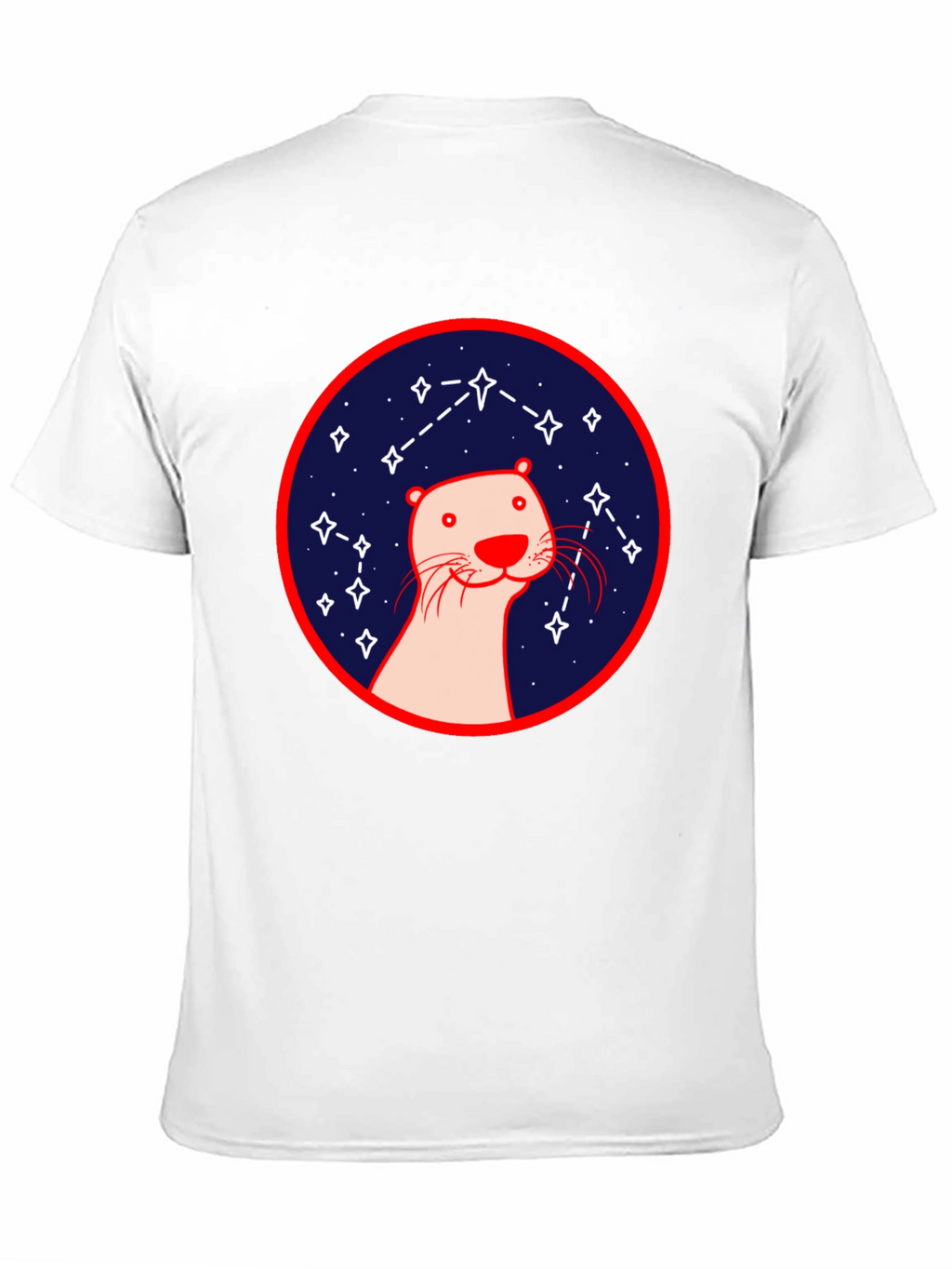 Otter Constellation T-Shirt - Black Graphic Tee