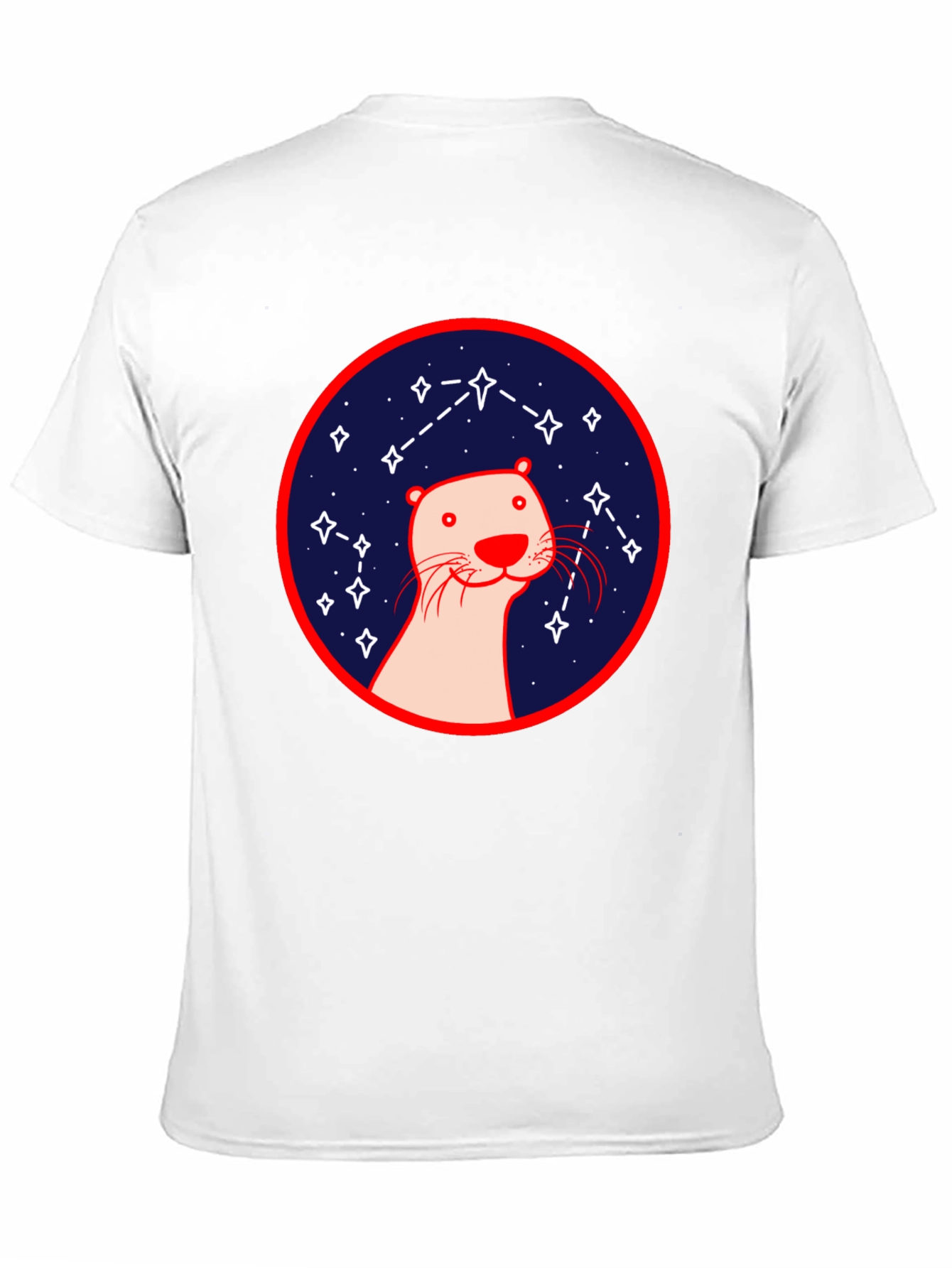 Otter Constellation T-Shirt - Black Graphic Tee