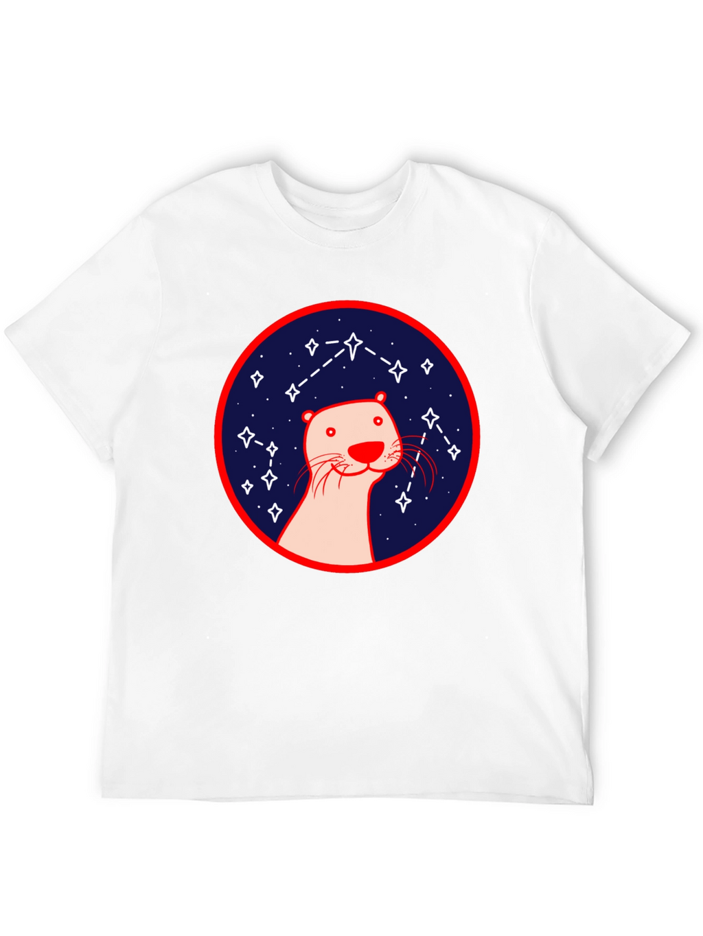 Otter Constellation T-Shirt - Black Graphic Tee