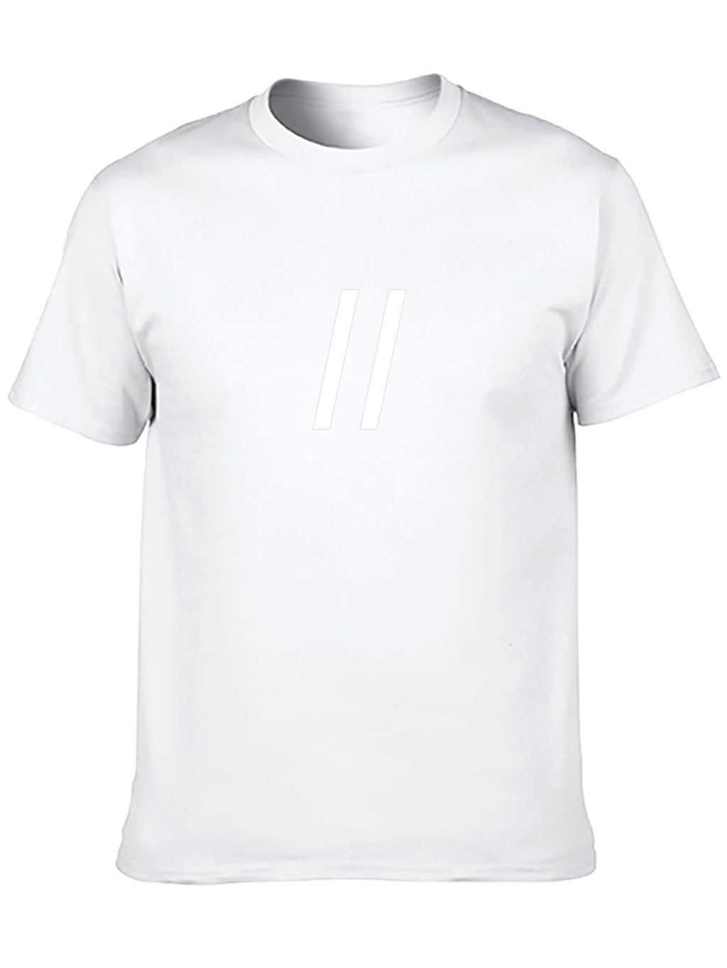 Minimalist Double Bar Black T-Shirt