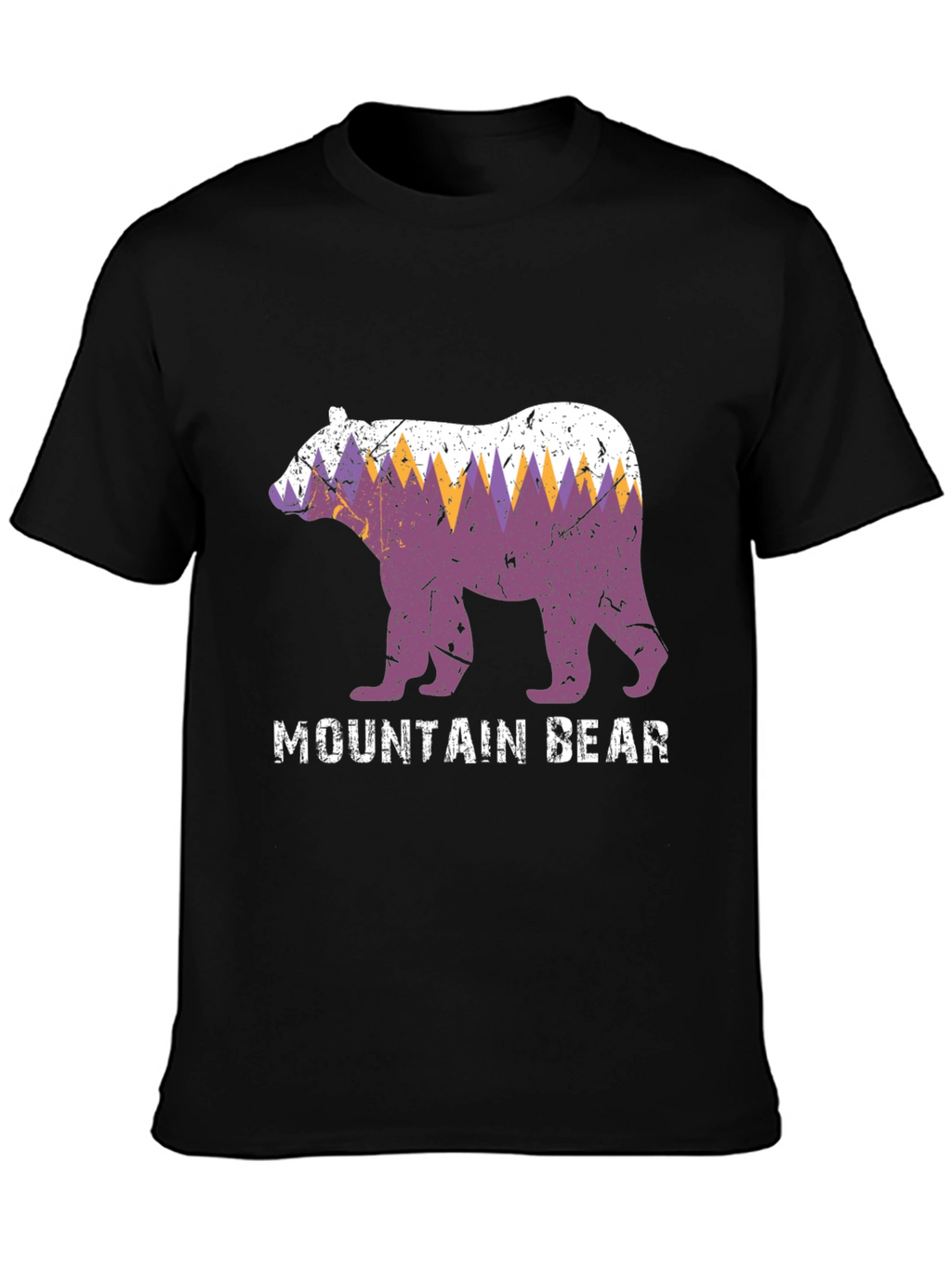 Mountain Bear Graphic Tee - Nature Lovers T-Shirt