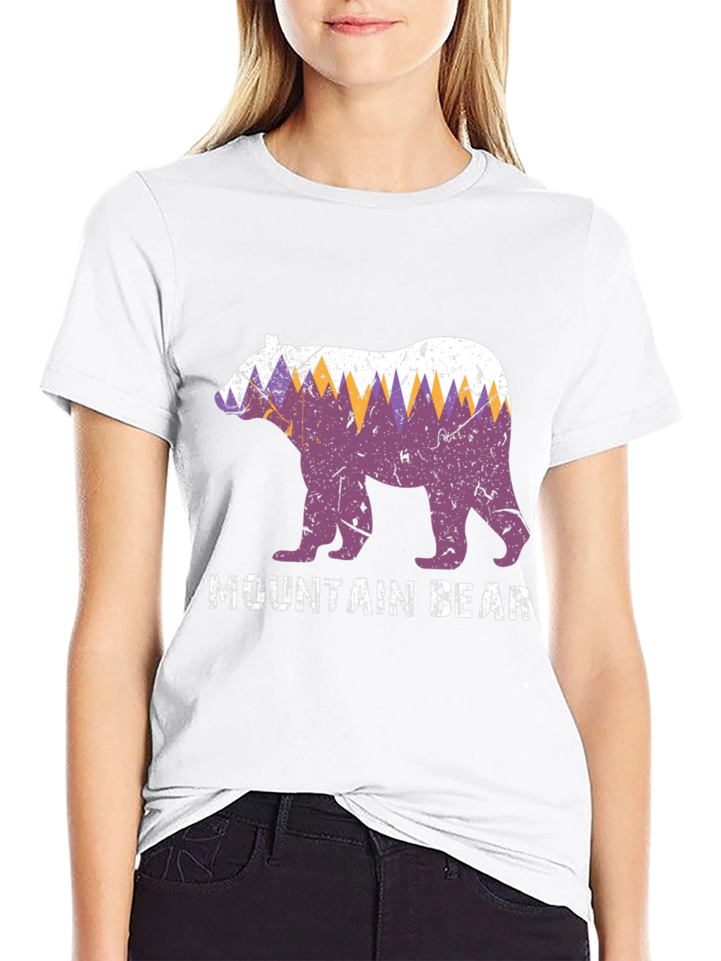 Mountain Bear Graphic Tee - Nature Lovers T-Shirt