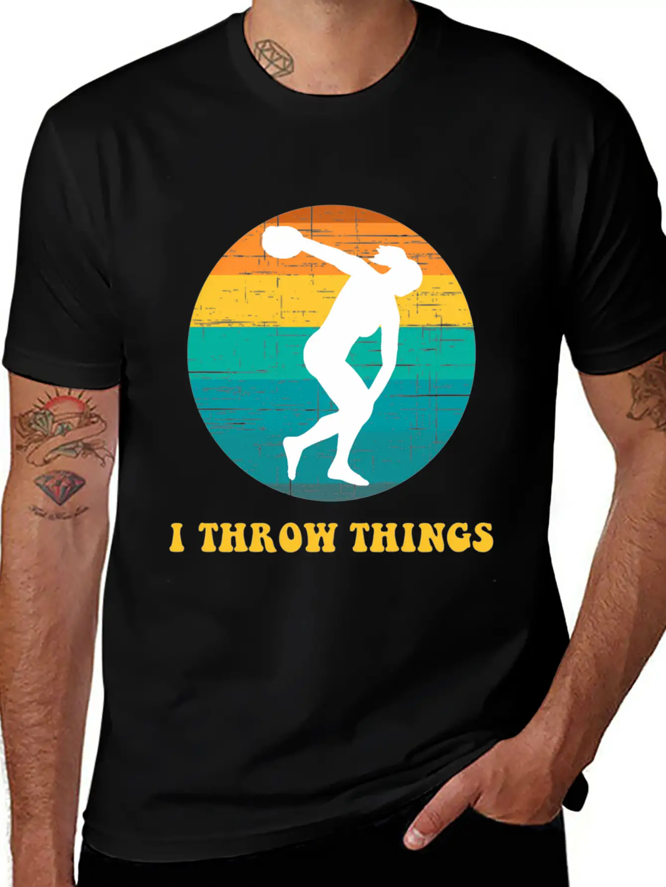 Track And Field Discus I Throw Classic Cotton Tee – Unisex Comfort For Any Season